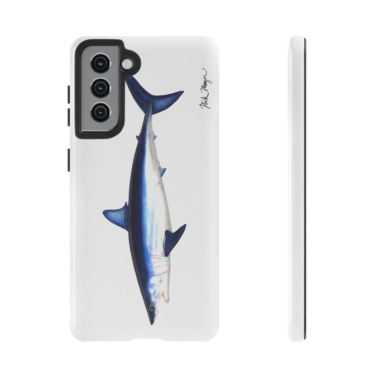 Mako Shark White Phone Case (Samsung) Printify