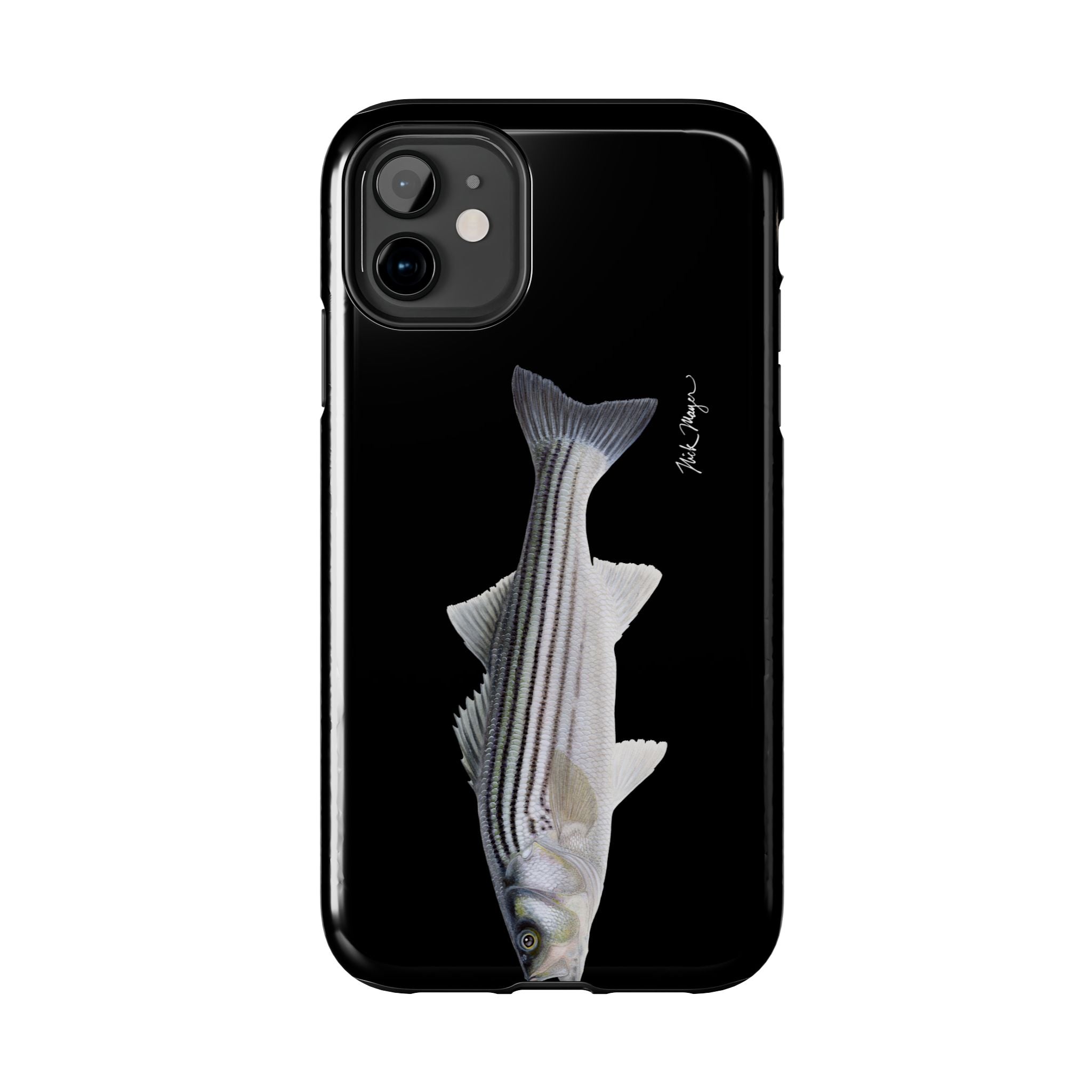 Schoolie Striper Black Phone Case (iPhone)
