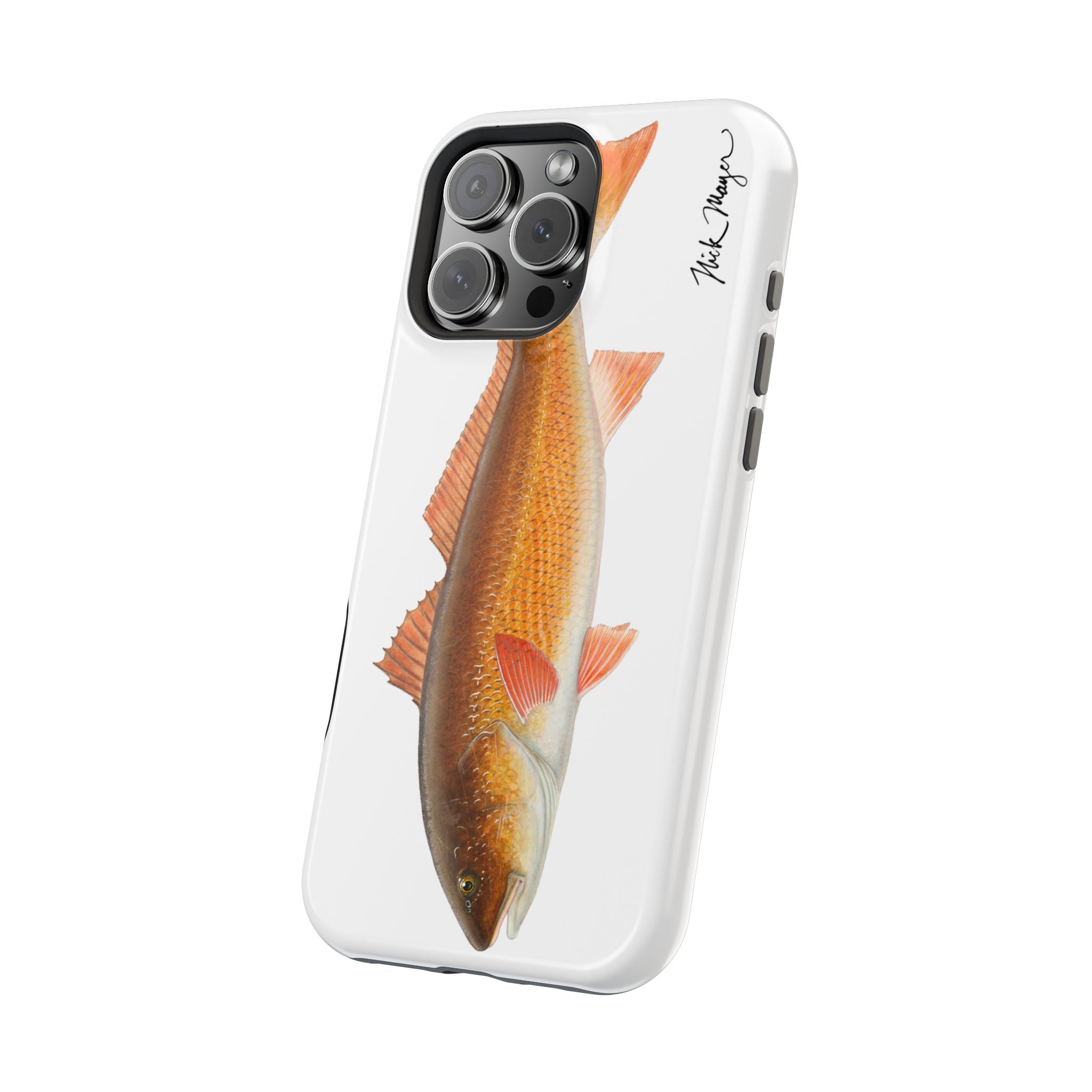 Redfish MagSafe White iPhone Case