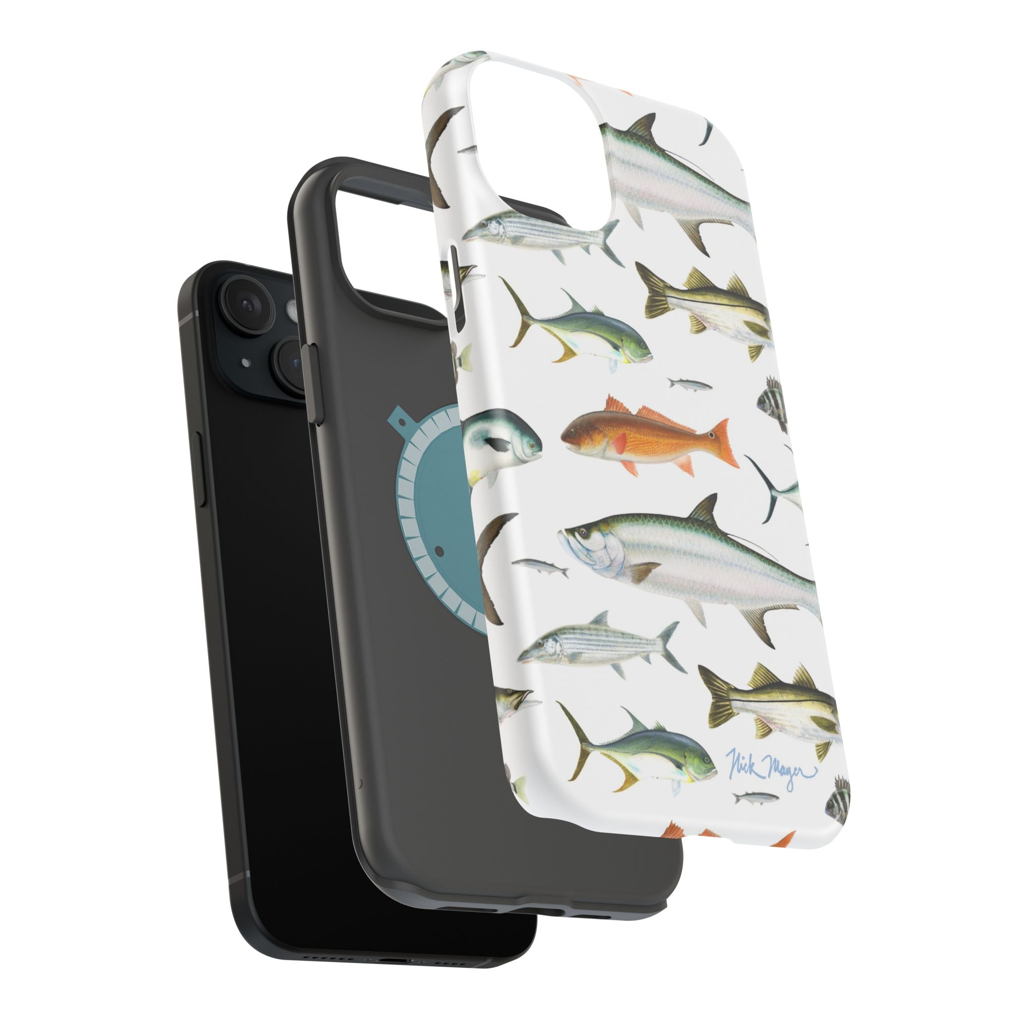 Southern Fish White MagSafe iPhone Case