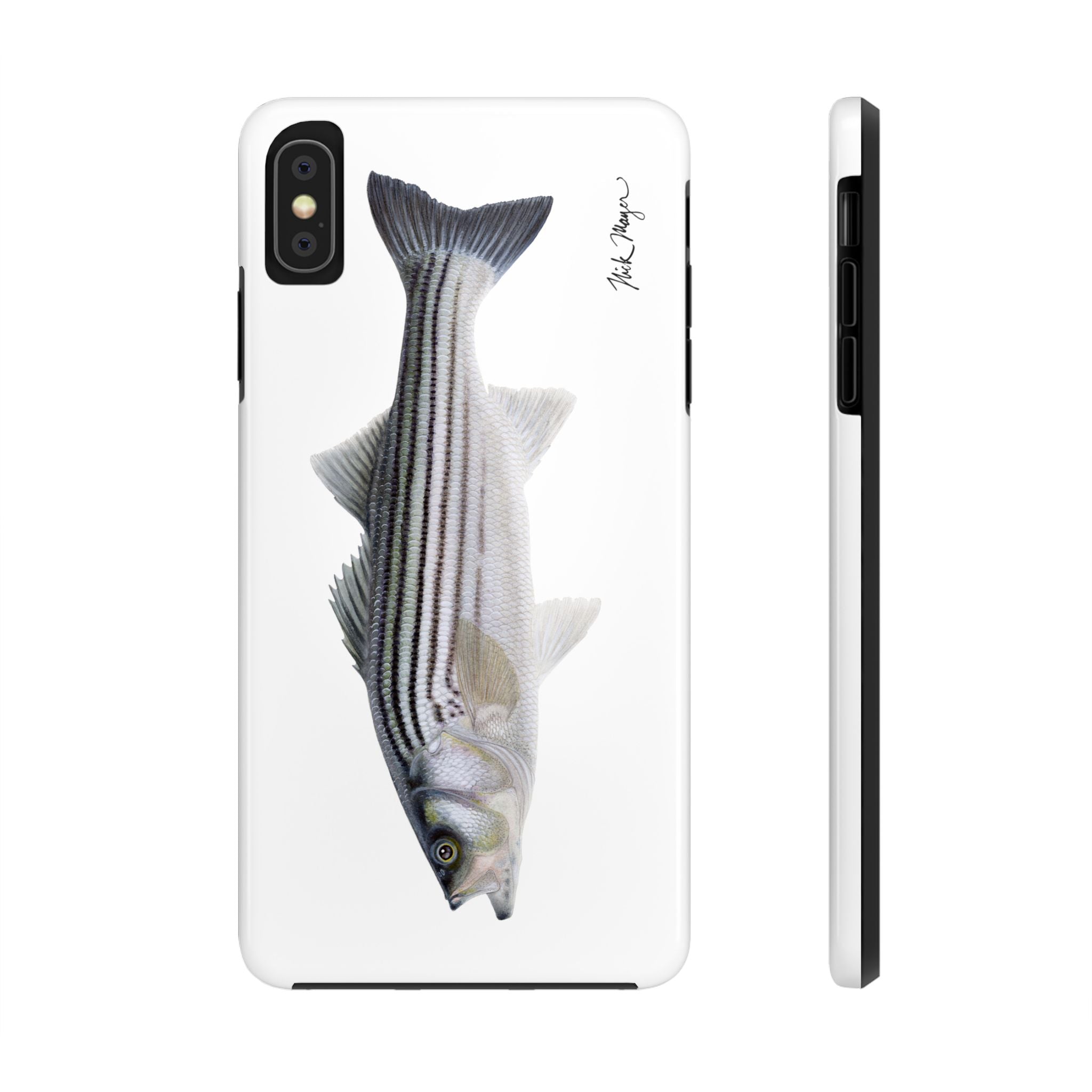 Schoolie Striper White Phone Case (iPhone)