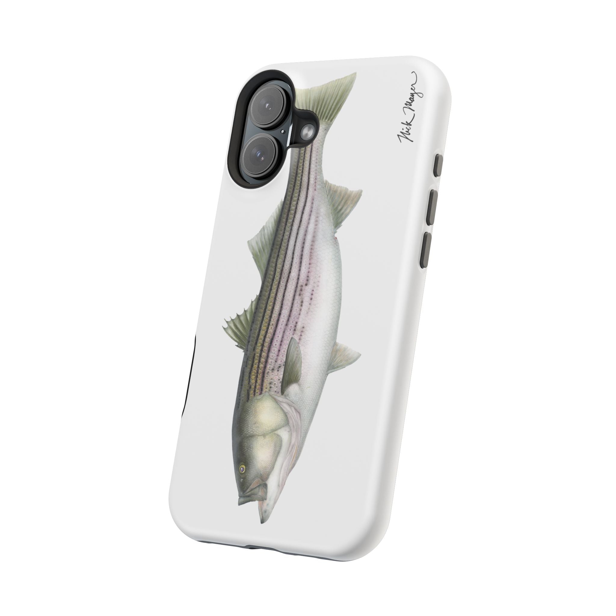 30 lb Striper MagSafe White iPhone Case