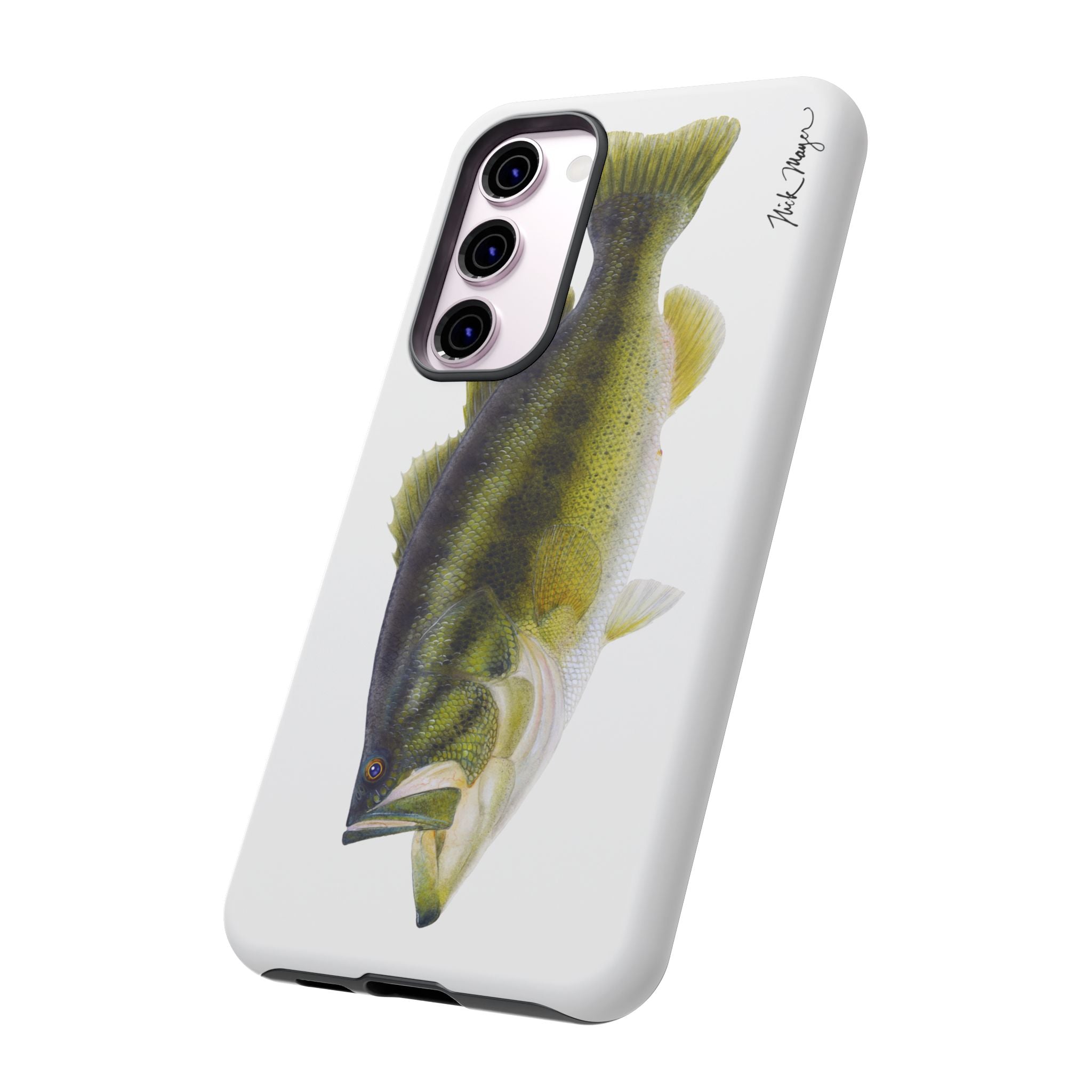 Largemouth Bass White Phone Case (Samsung) Printify