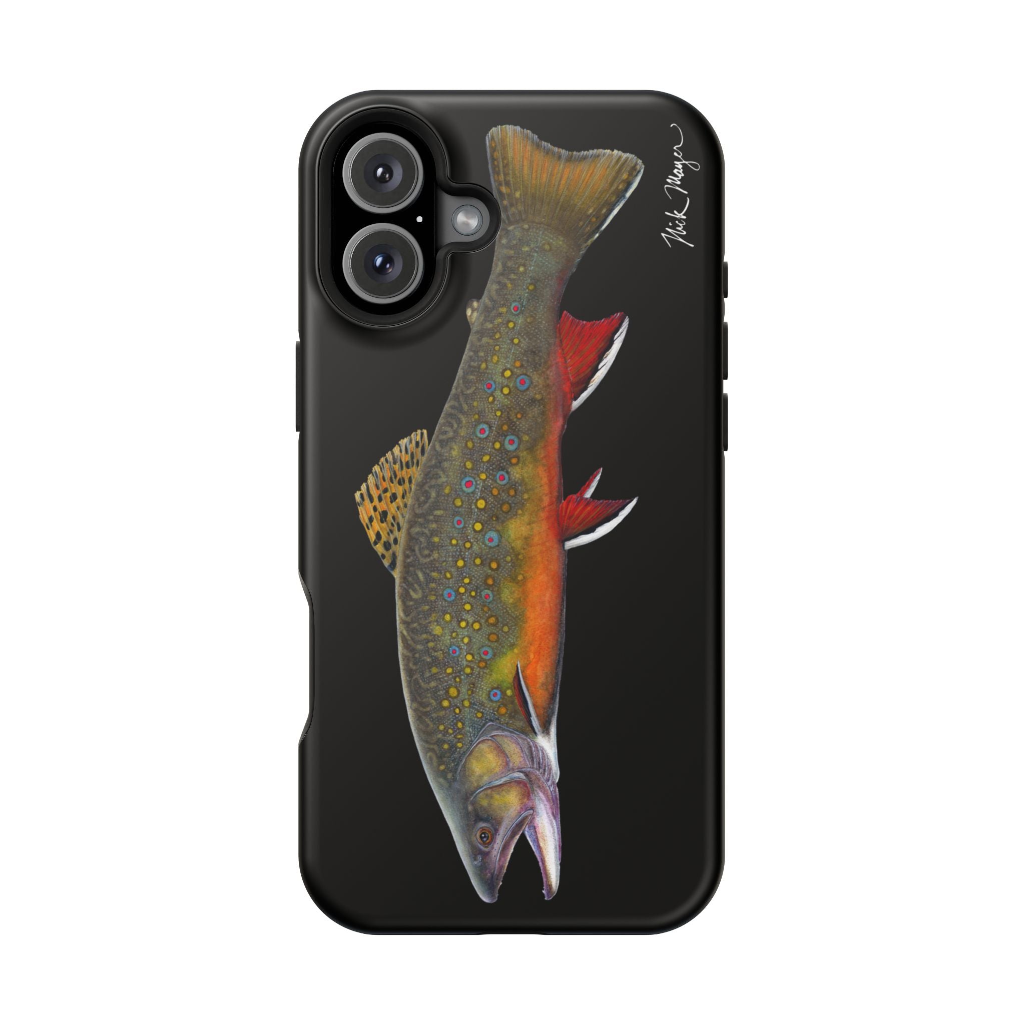Brook Trout MagSafe Black iPhone Case