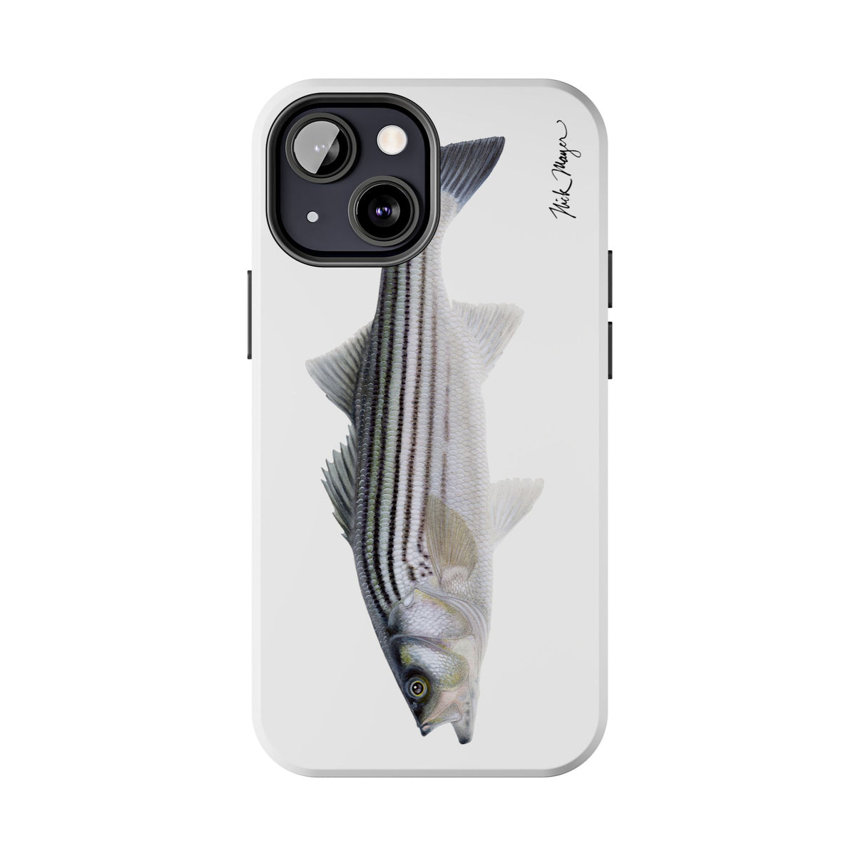 Schoolie Striper White Phone Case (iPhone) Printify