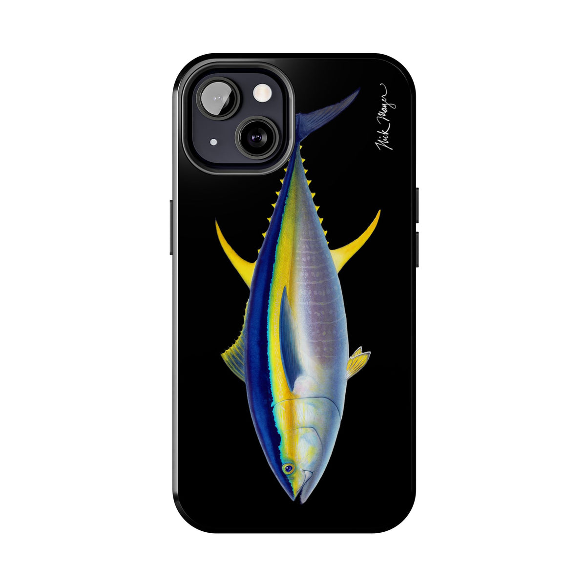 Yellowfin Tuna Black Phone Case (iPhone) Printify