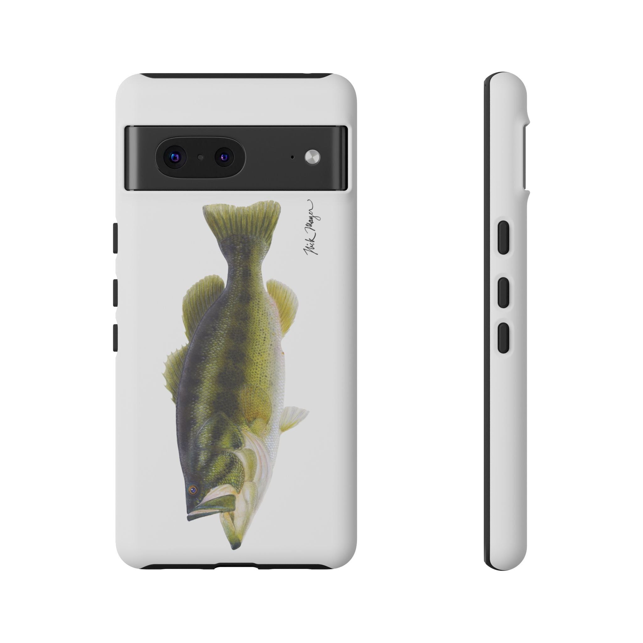 Largemouth Bass White Phone Case (Samsung) Printify