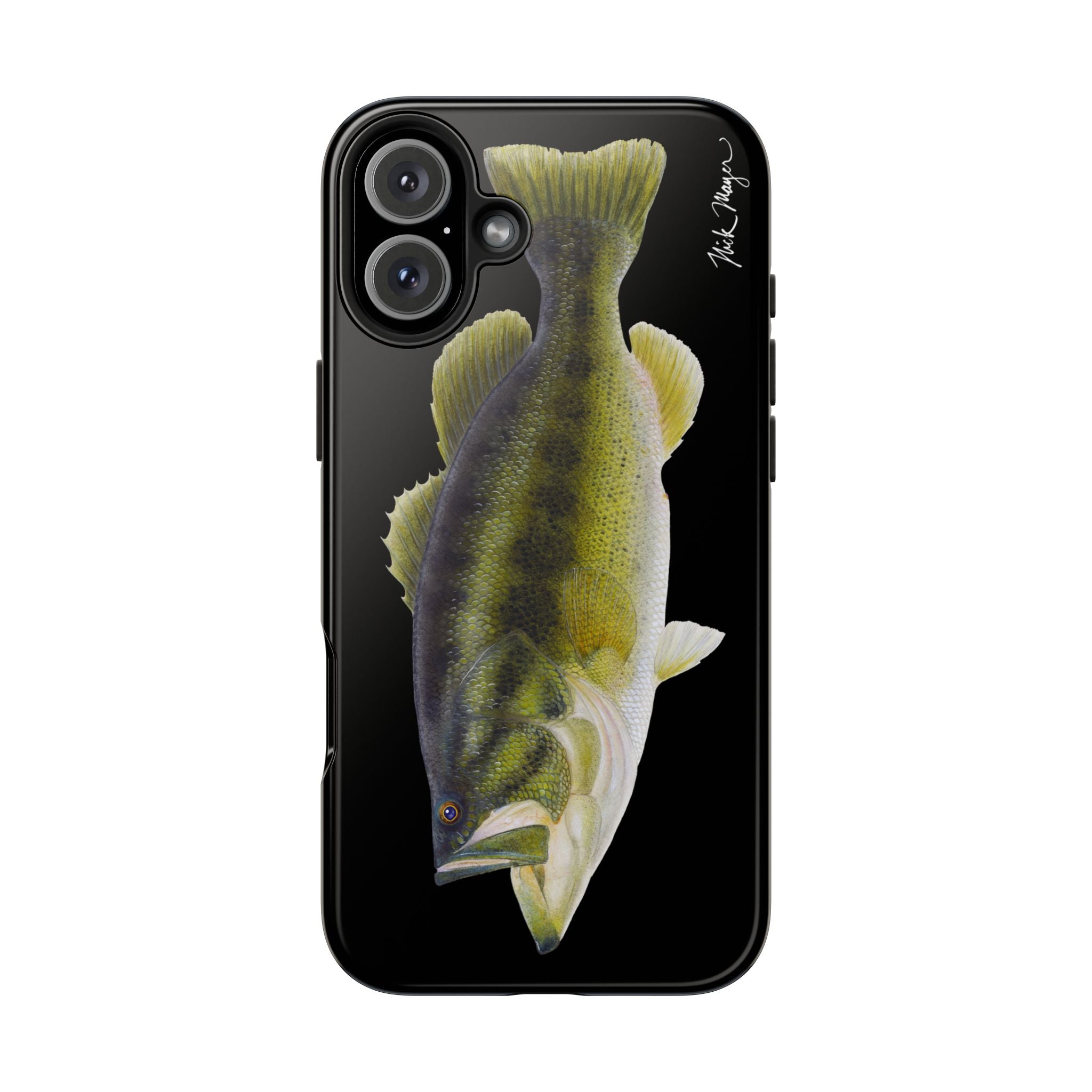 Largemouth Bass Black Phone Case (iPhone)