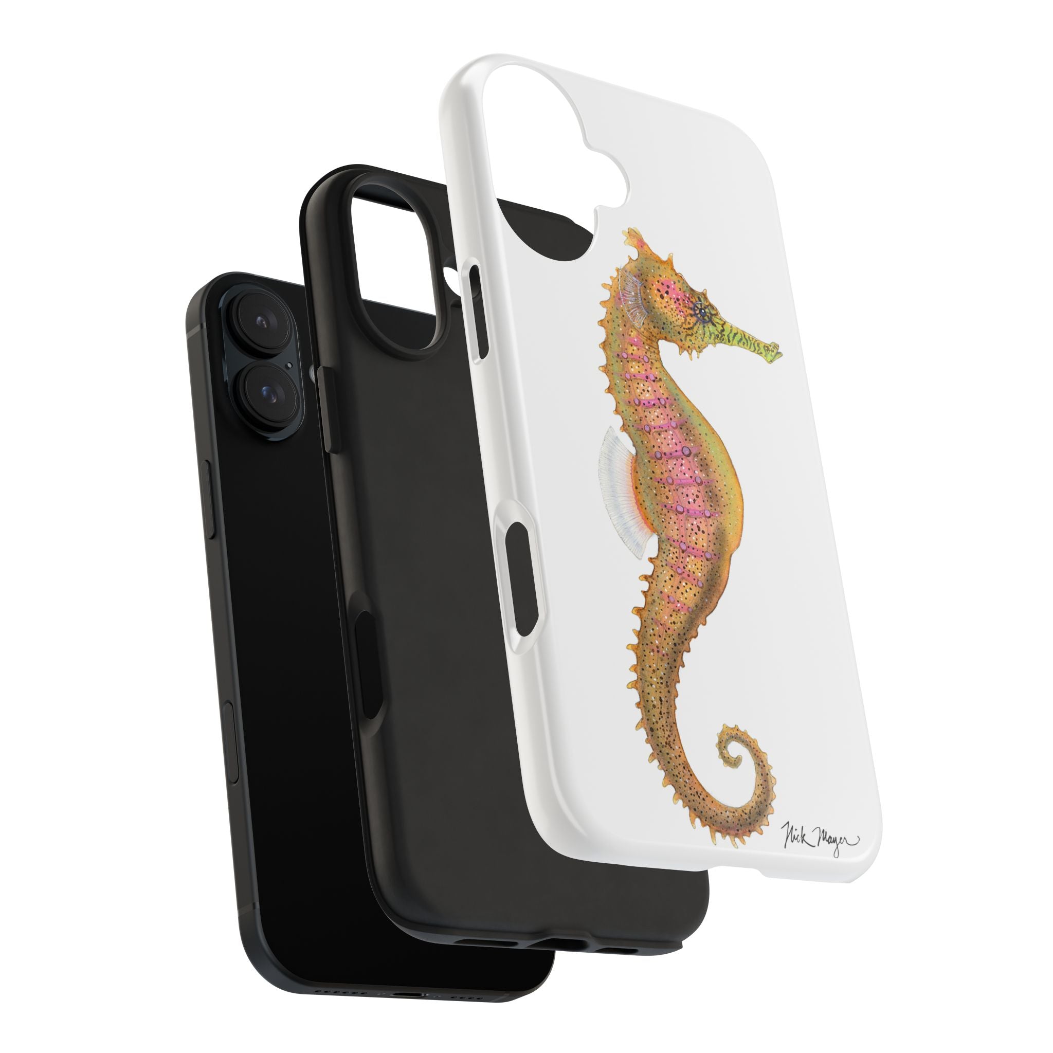 Pink Seahorse Phone Case (iPhone)
