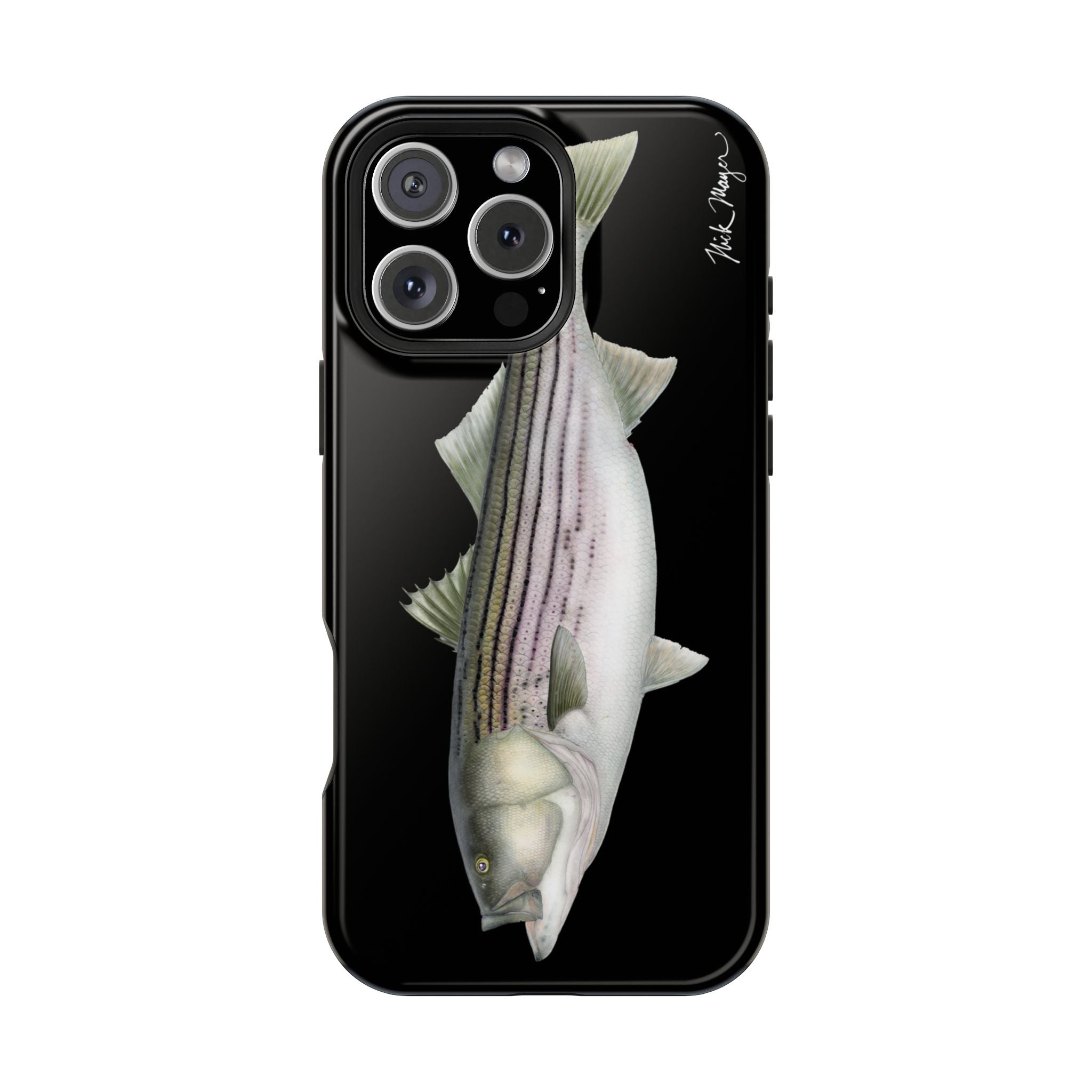 30 lb Striper MagSafe Black iPhone Case