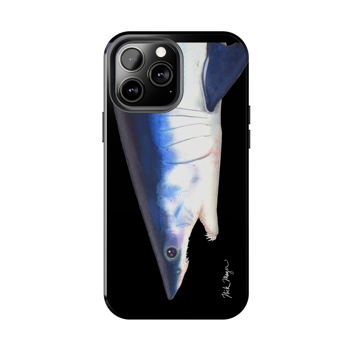 Mako Shark Face Black Case (iPhone) Printify