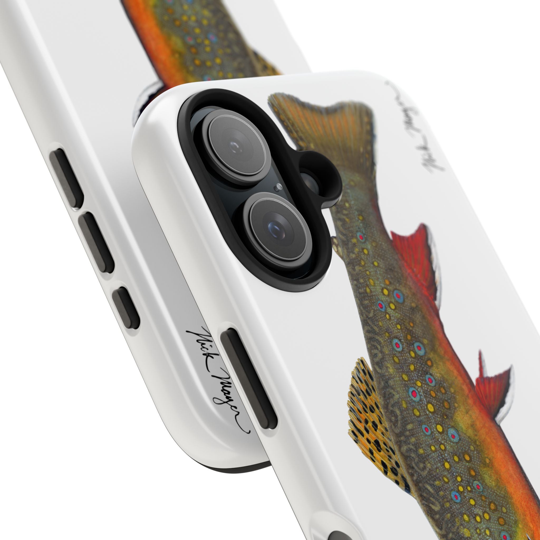 Brook Trout White Phone Case (iPhone)
