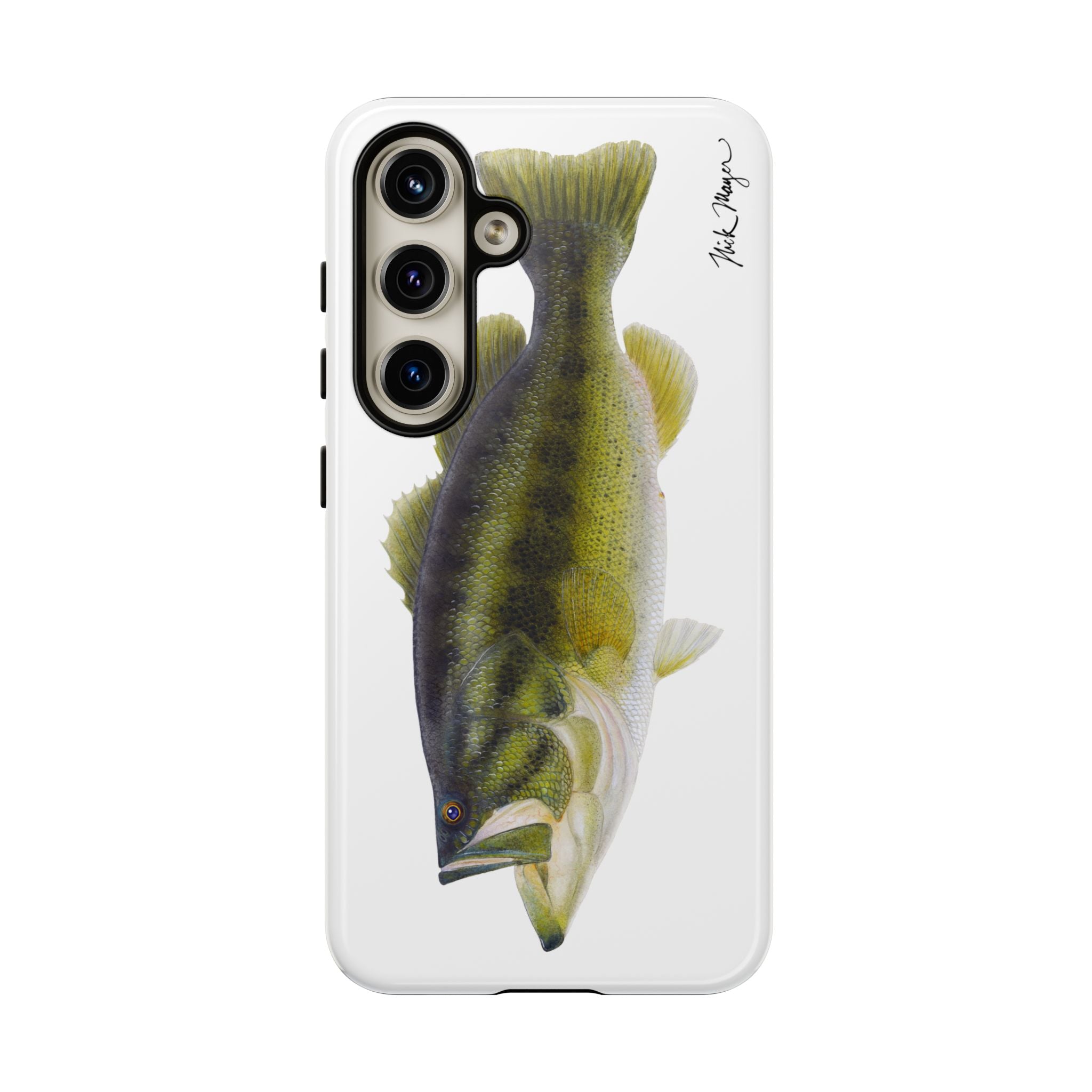 Largemouth Bass White Phone Case (Samsung) Printify