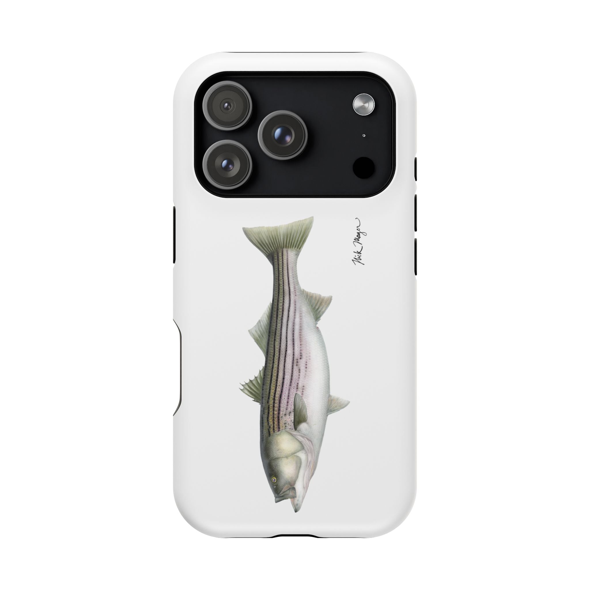 30 lb Striper MagSafe White iPhone Case