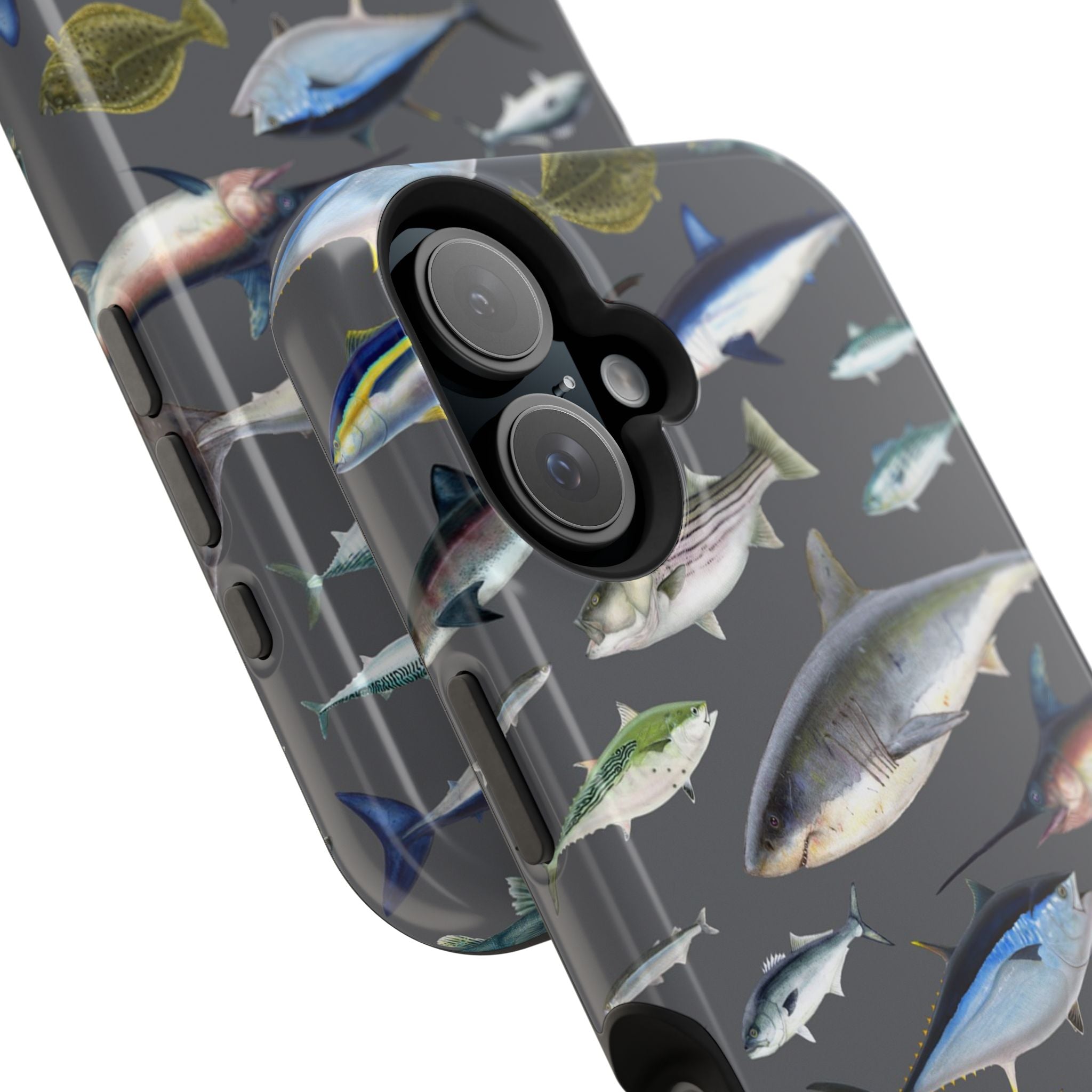 New England Offshore Fish Grey MagSafe iPhone Case