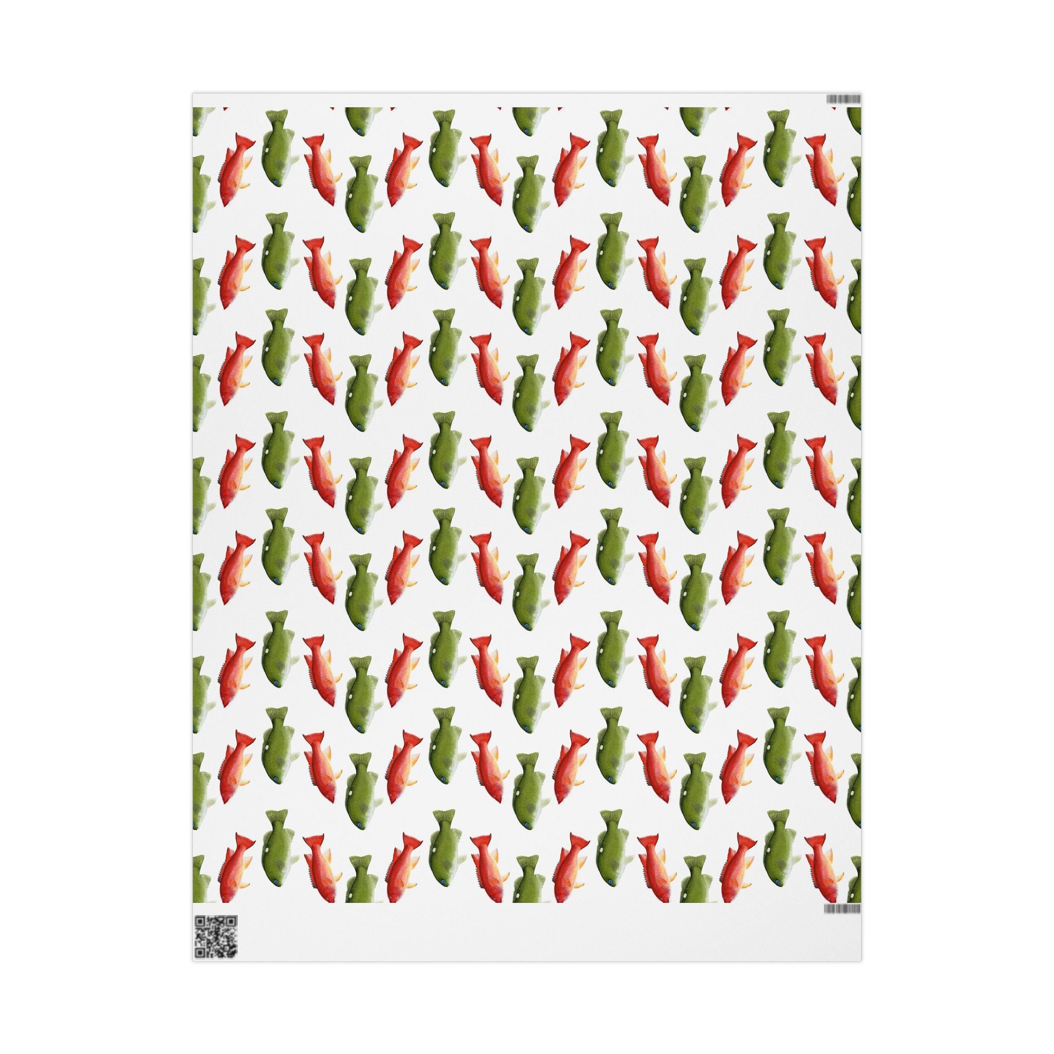 Christmas Fish Gift Wrapping Paper