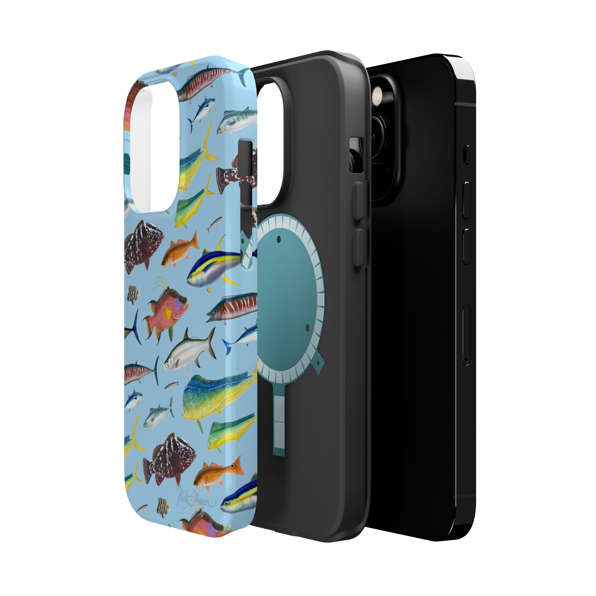 Southern Offshore Fish Blue MagSafe iPhone Case