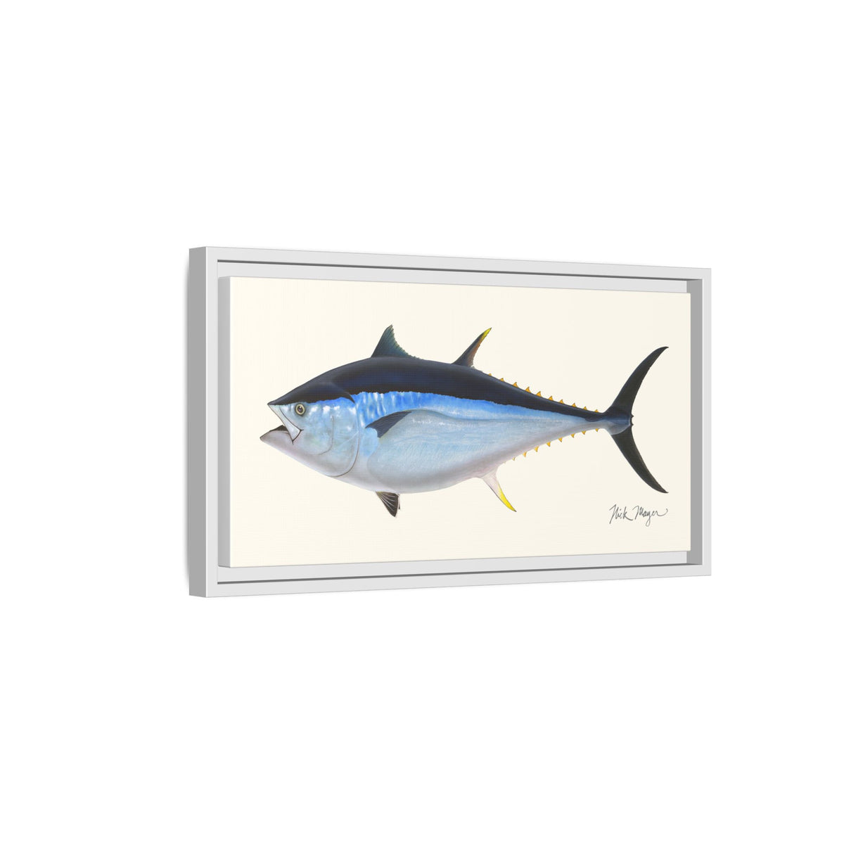 Giant Bluefin Tuna 2 Framed Canvas Print Printify