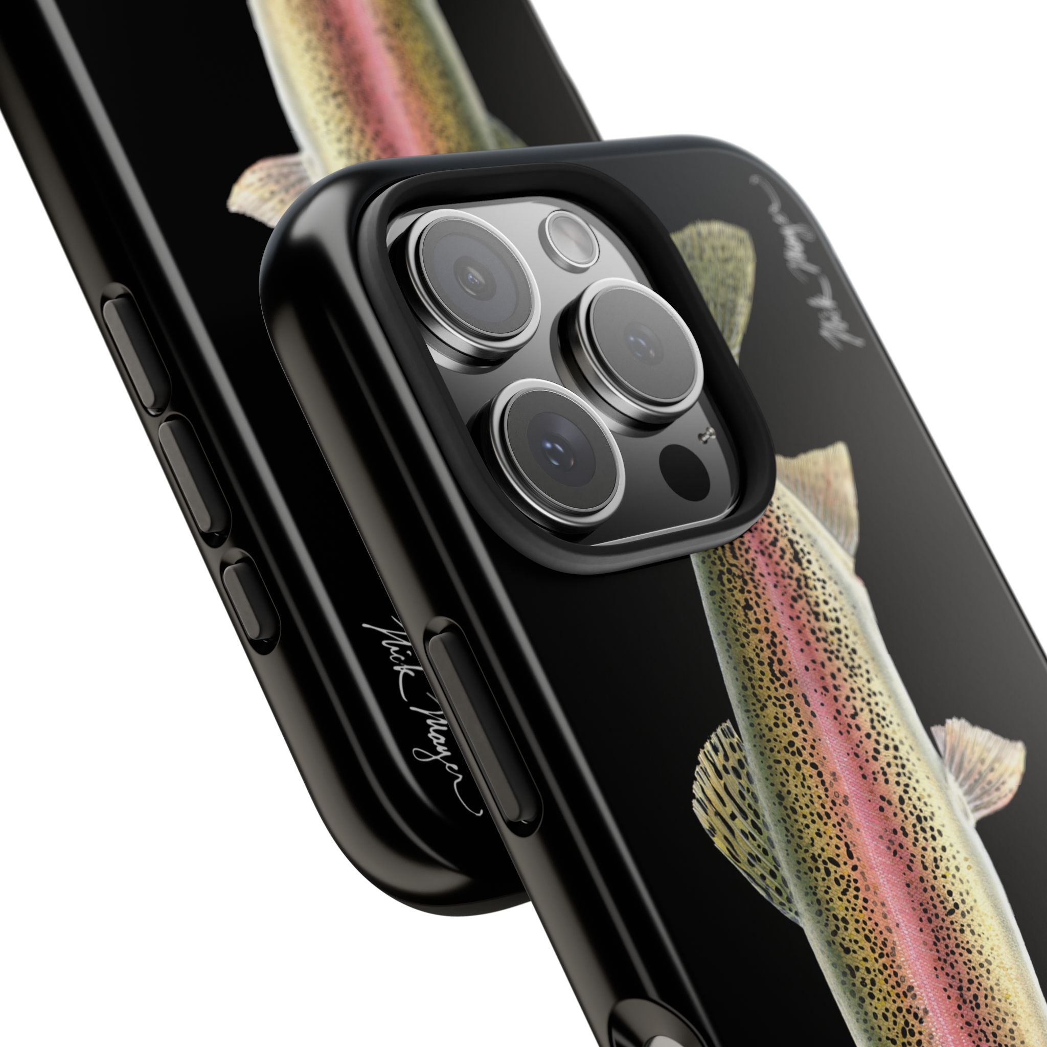 Rainbow Trout Black Phone Case (iPhone)