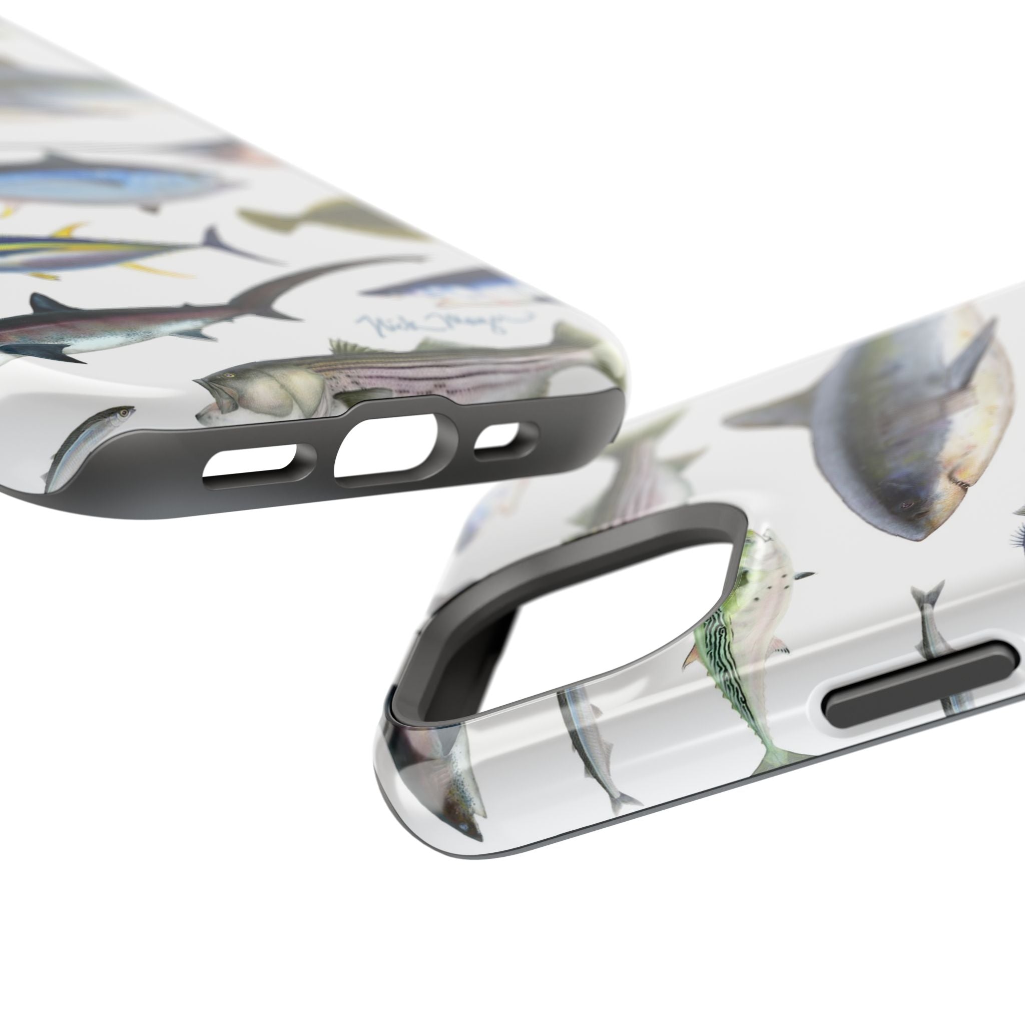 New England Fish White MagSafe iPhone Case