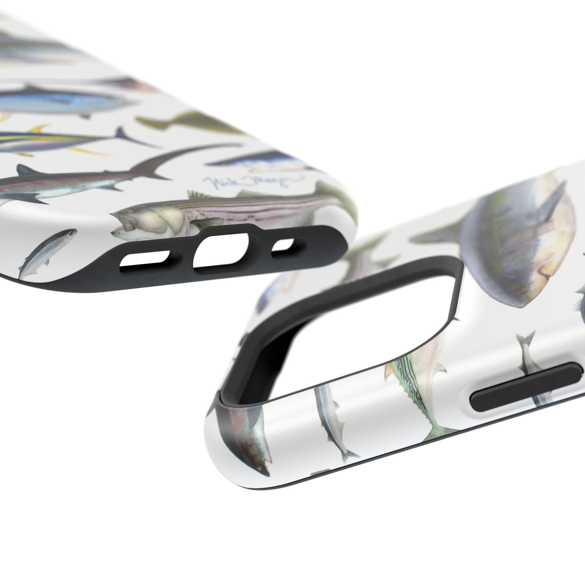 New England Fish White MagSafe iPhone Case