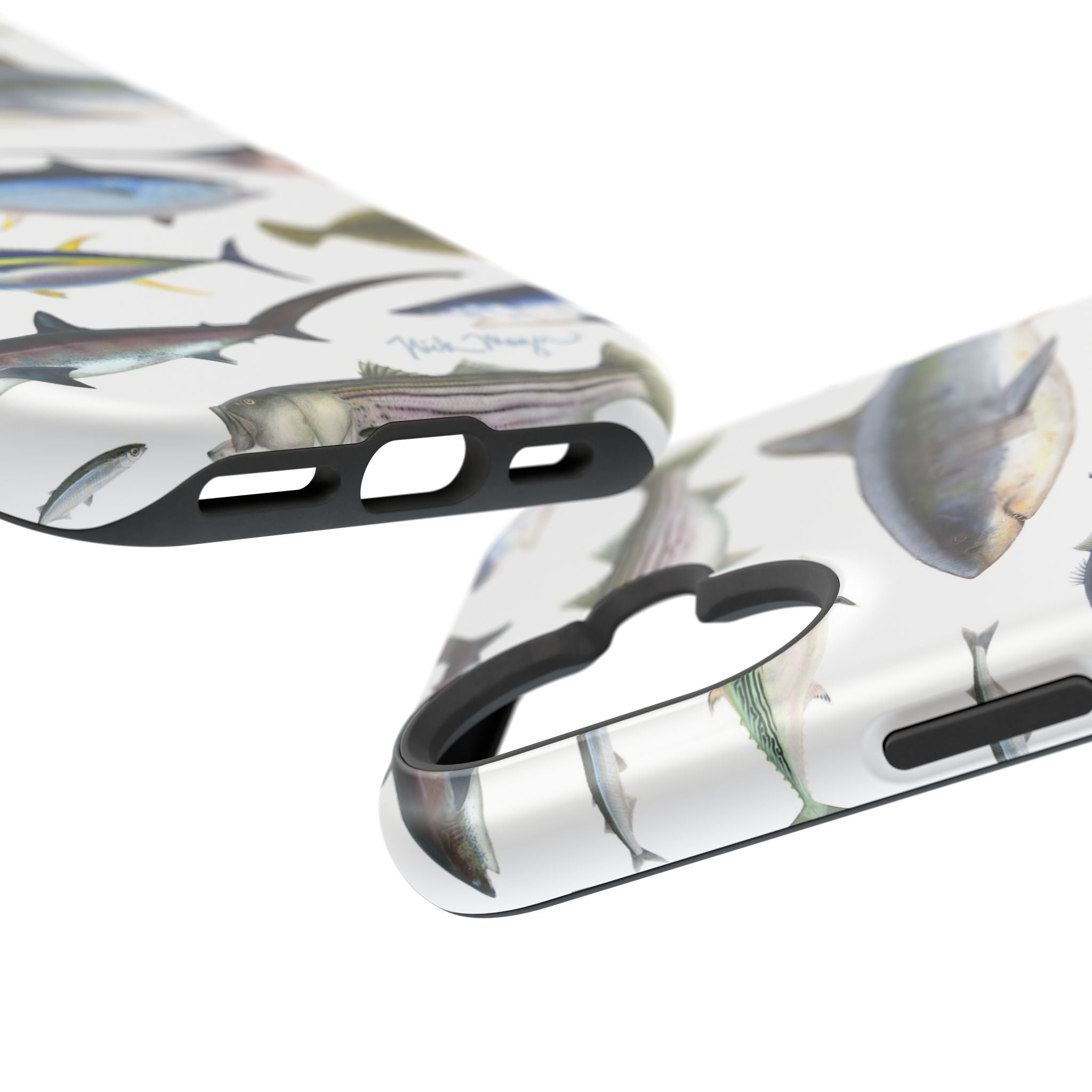 New England Fish White MagSafe iPhone Case