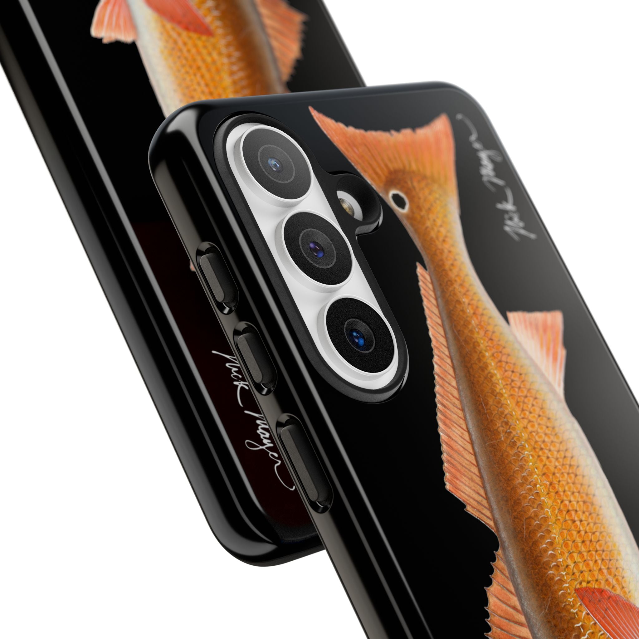 Redfish Black Phone Case (Samsung) Printify