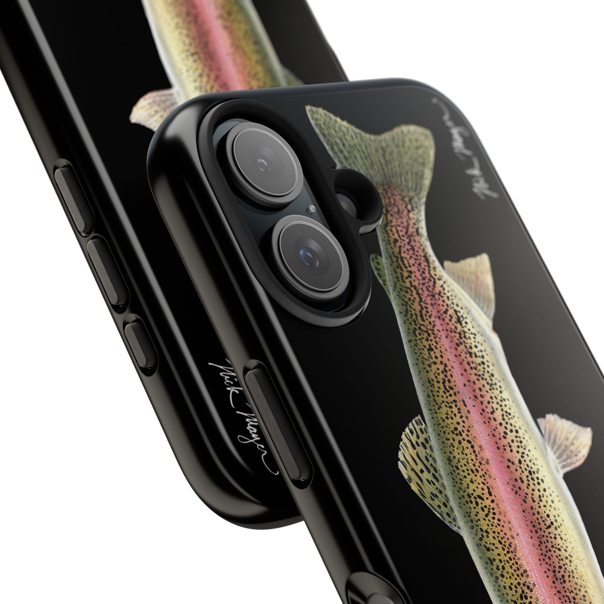Rainbow Trout Black Phone Case (iPhone)