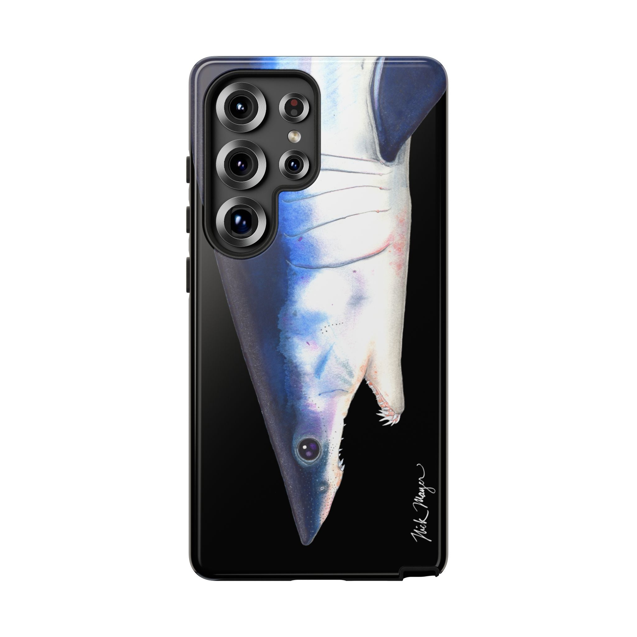 Mako Shark Face Black Phone Case (Samsung) Printify