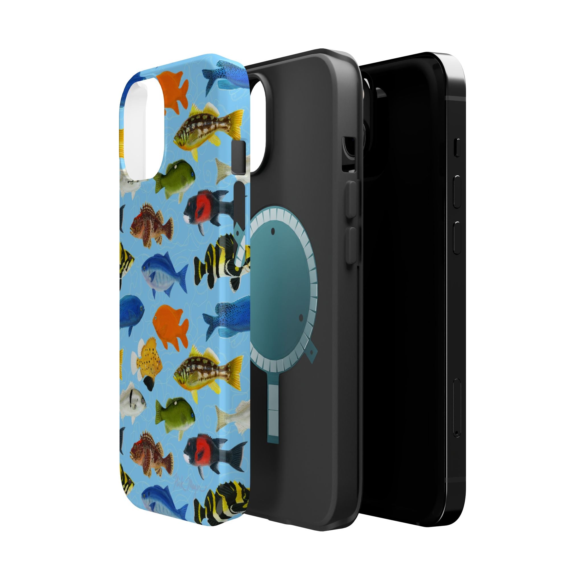 NEW California Fish Blue MagSafe iPhone Case