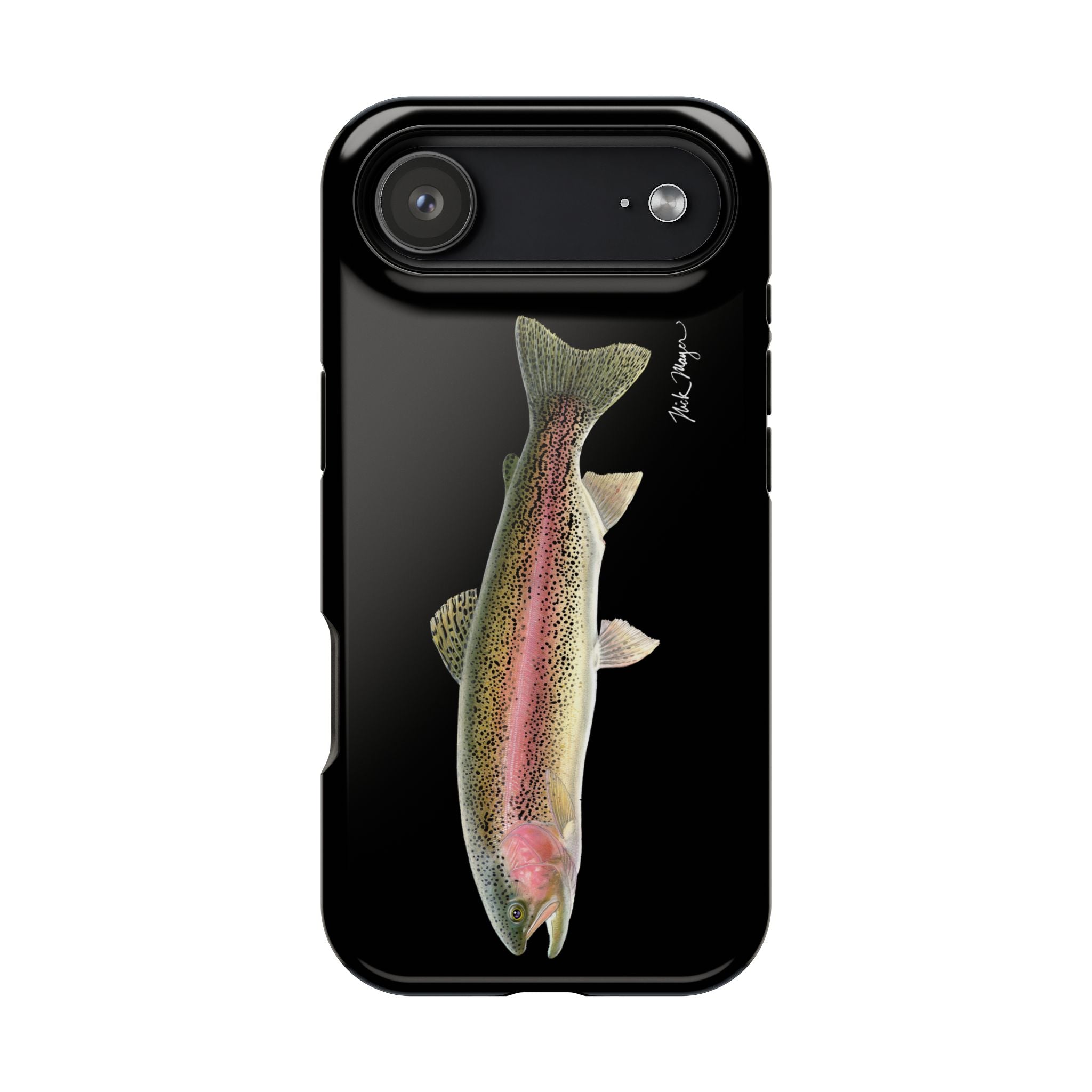Rainbow Trout MagSafe Black iPhone Case