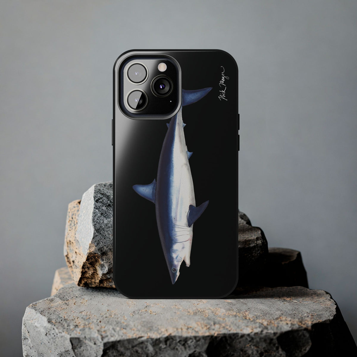 Mako Shark Black iPhone Case Printify