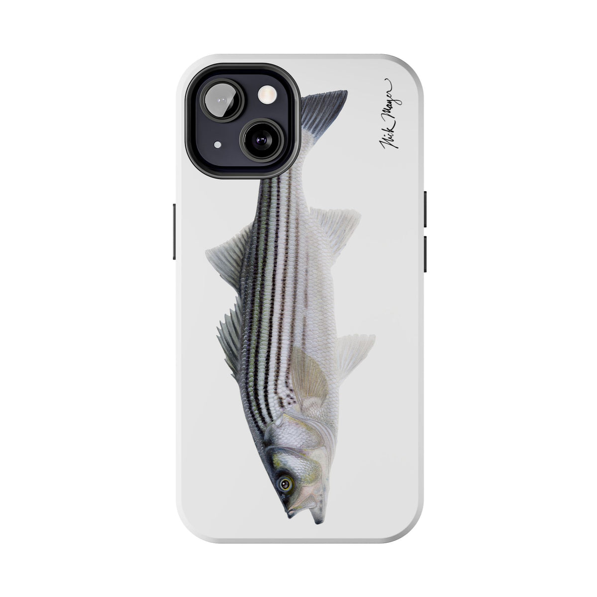 Schoolie Striper White Phone Case (iPhone) Printify
