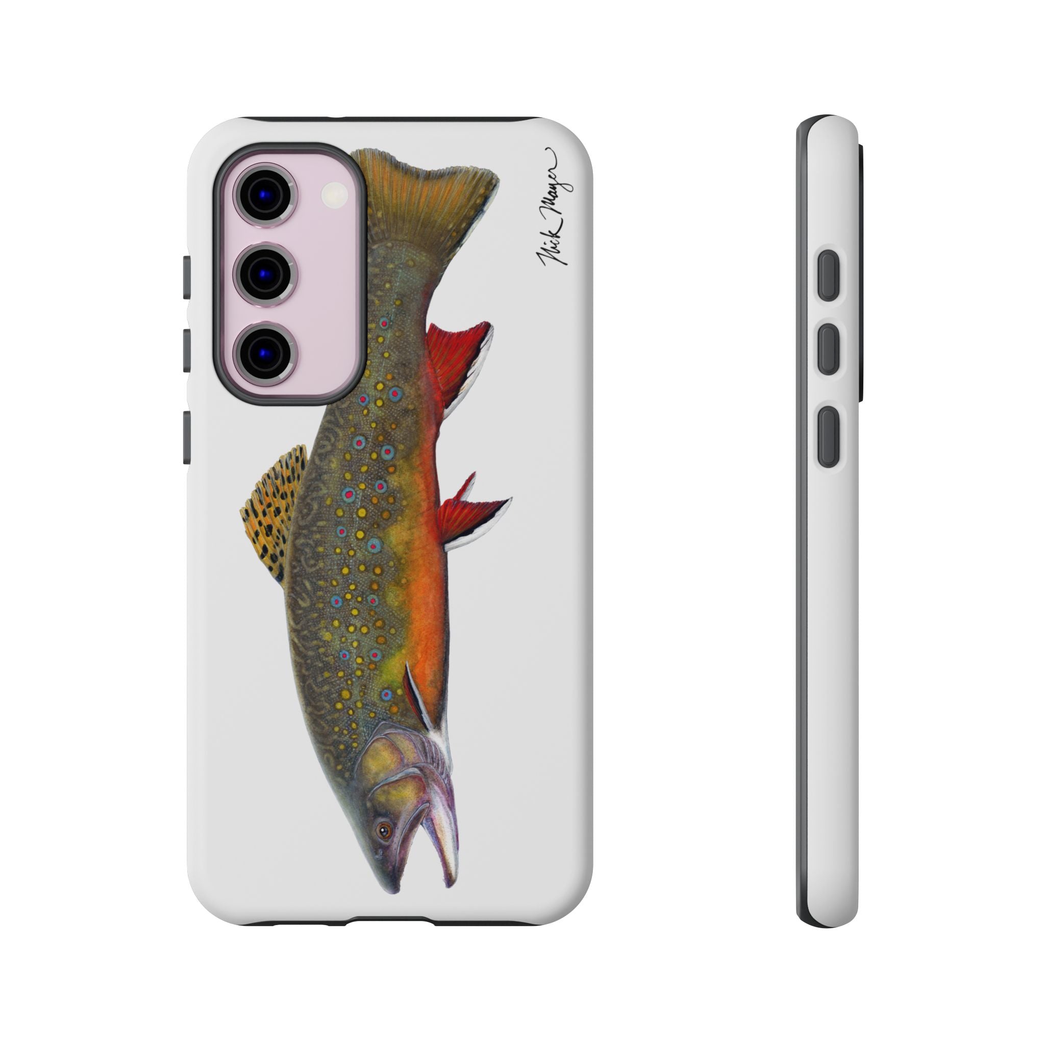 Brook Trout White Phone Case (Samsung)