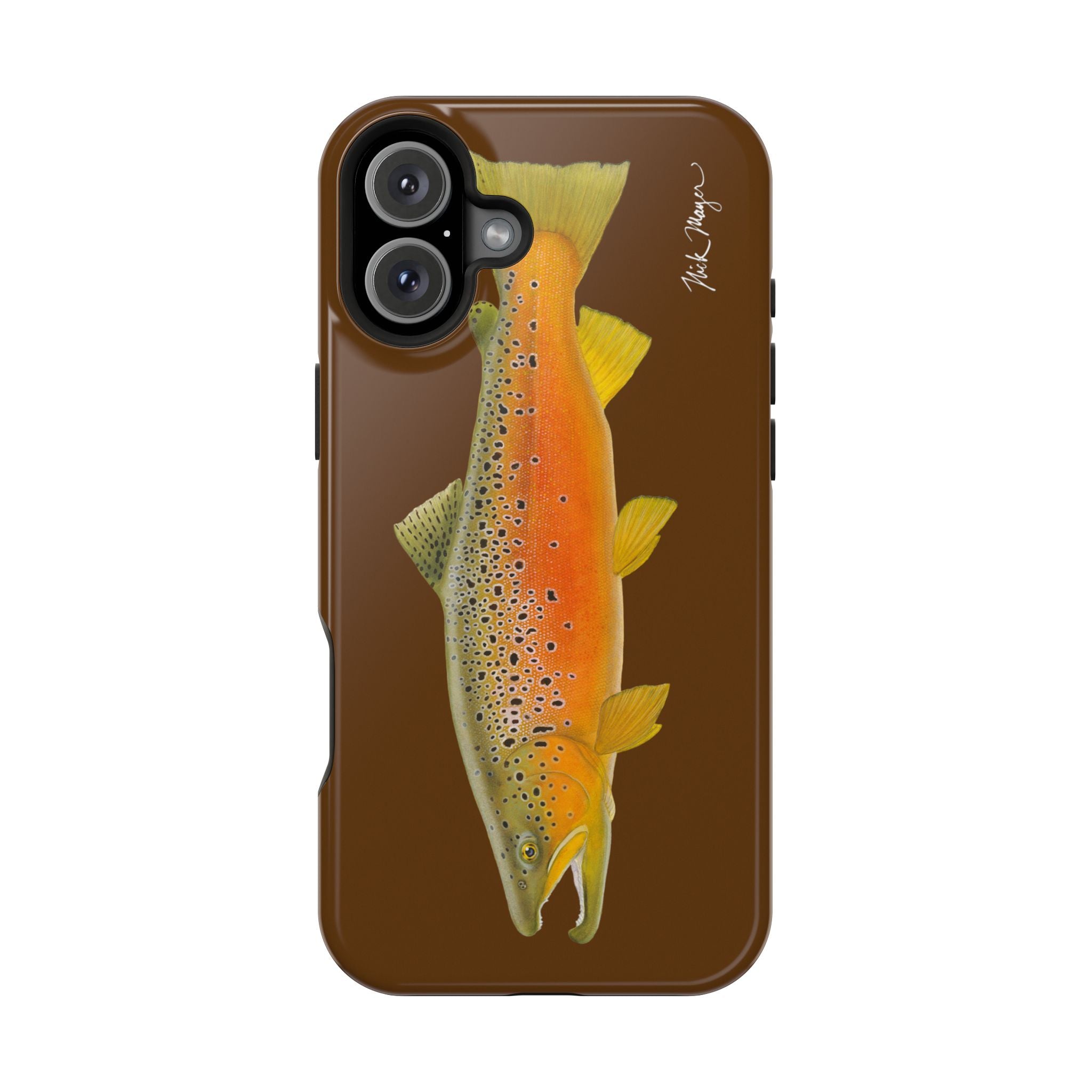 Brown Trout 2 Brown MagSafe iPhone Case, Limited Run