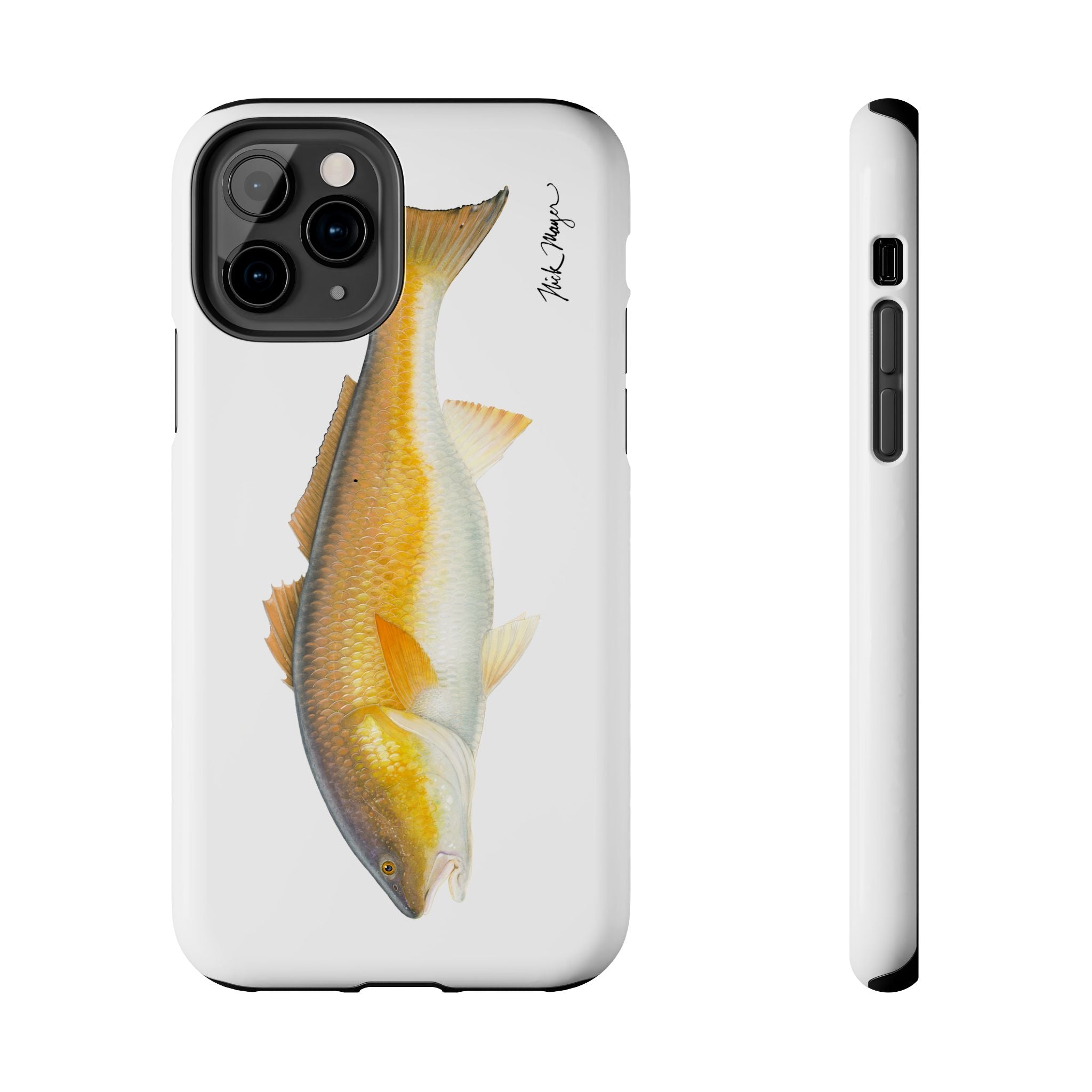 Bull Redfish White Phone Case (iPhone)
