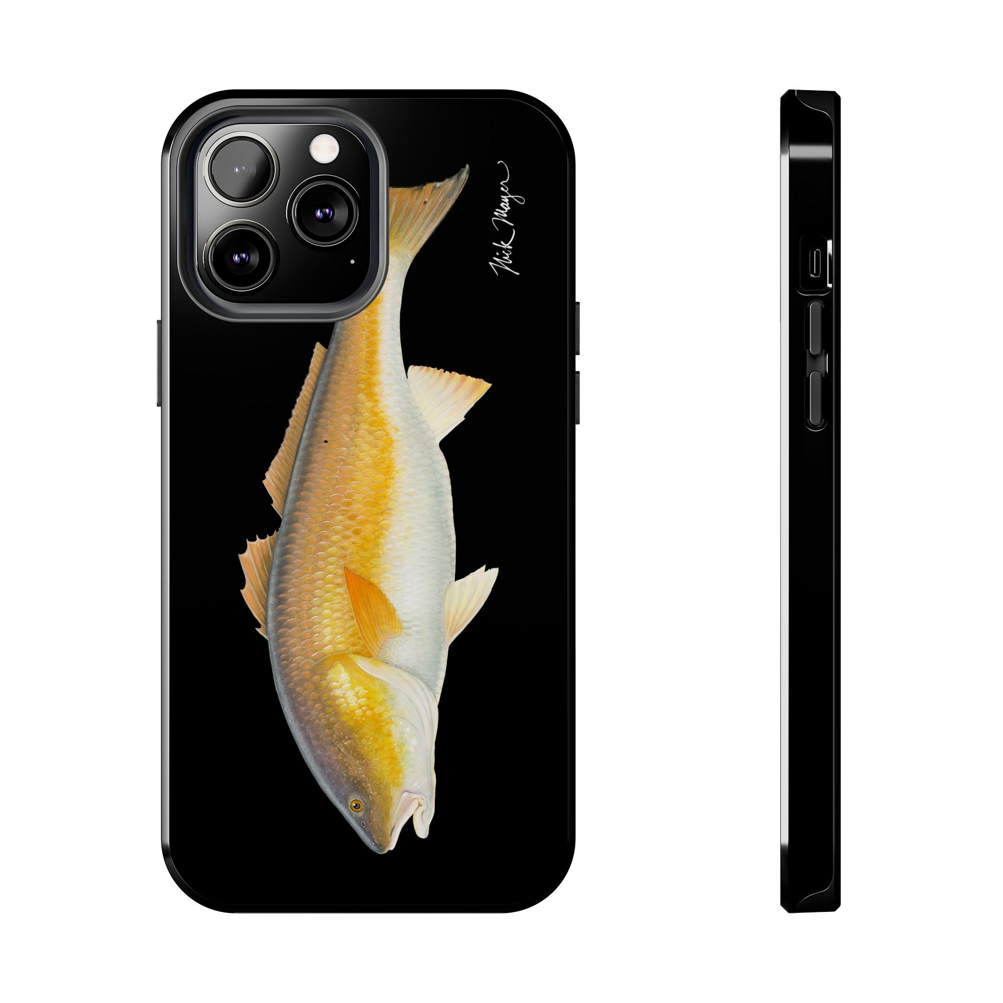 Bull Redfish Black Phone Case (iPhone)
