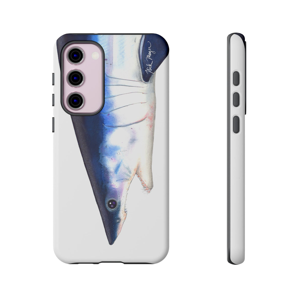 Mako Shark Face White Phone Case (Samsung) Printify