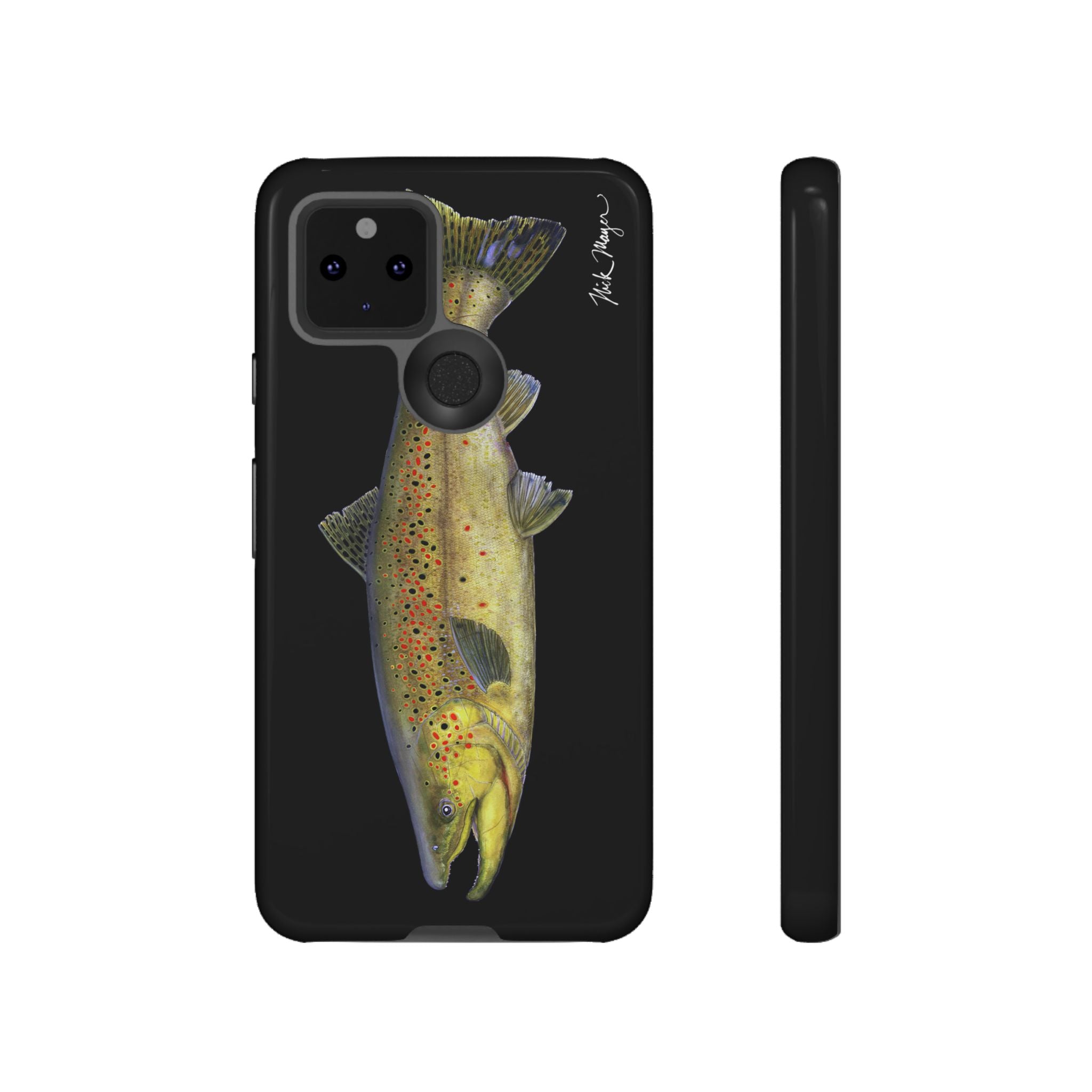 Brown Trout Black Phone Case (Samsung)