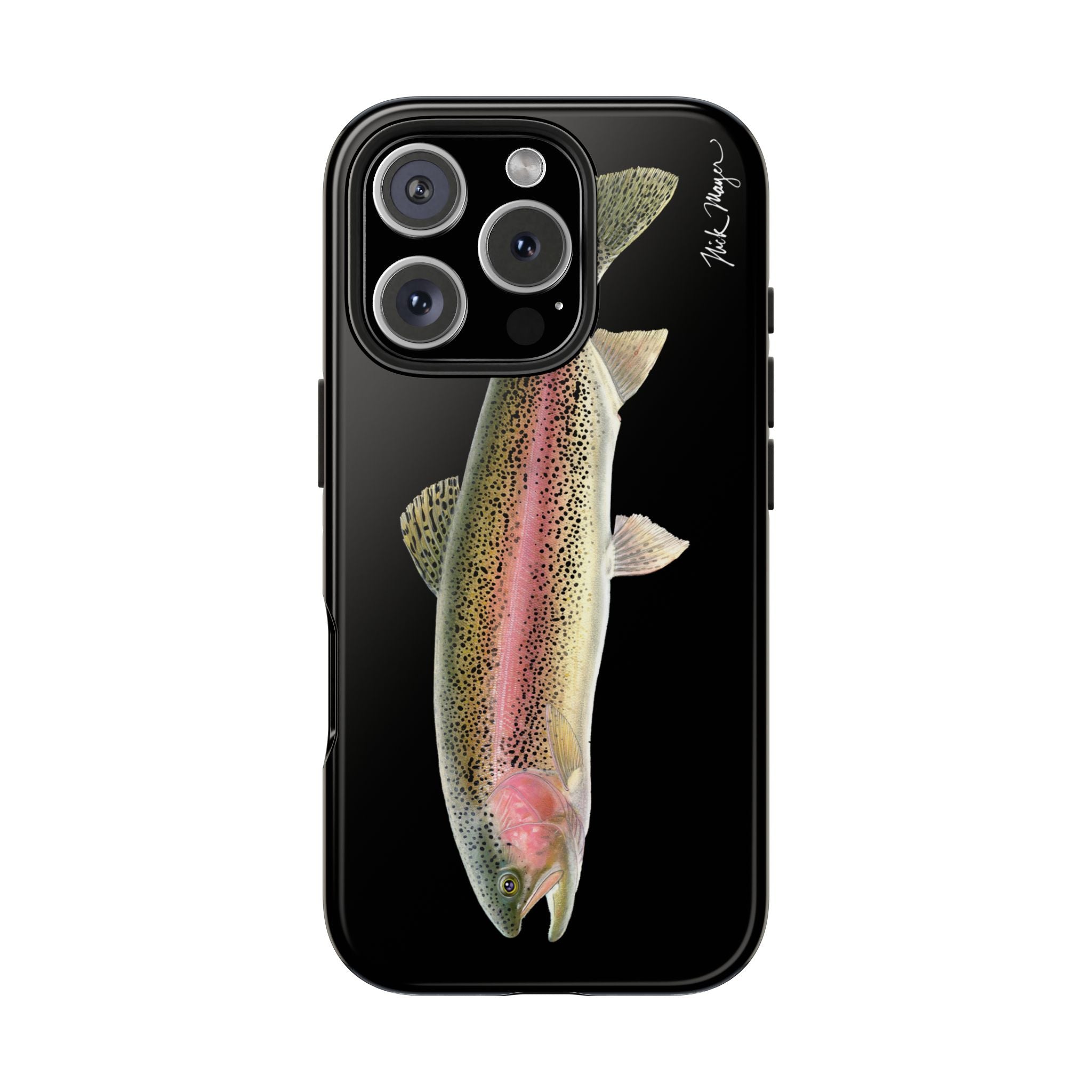 Rainbow Trout Black Phone Case (iPhone)