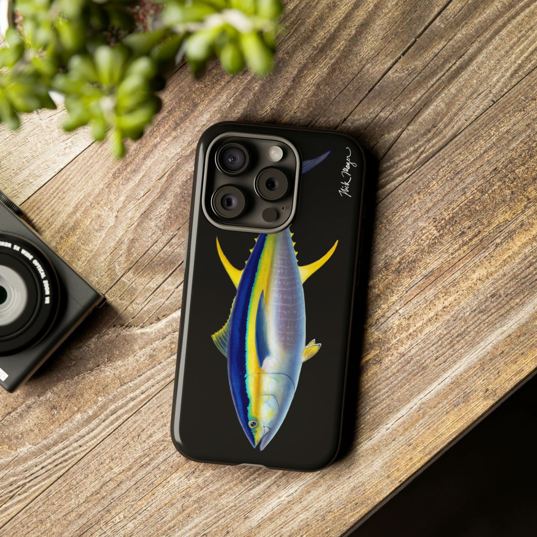 Yellowfin Tuna Black iPhone 15 Case