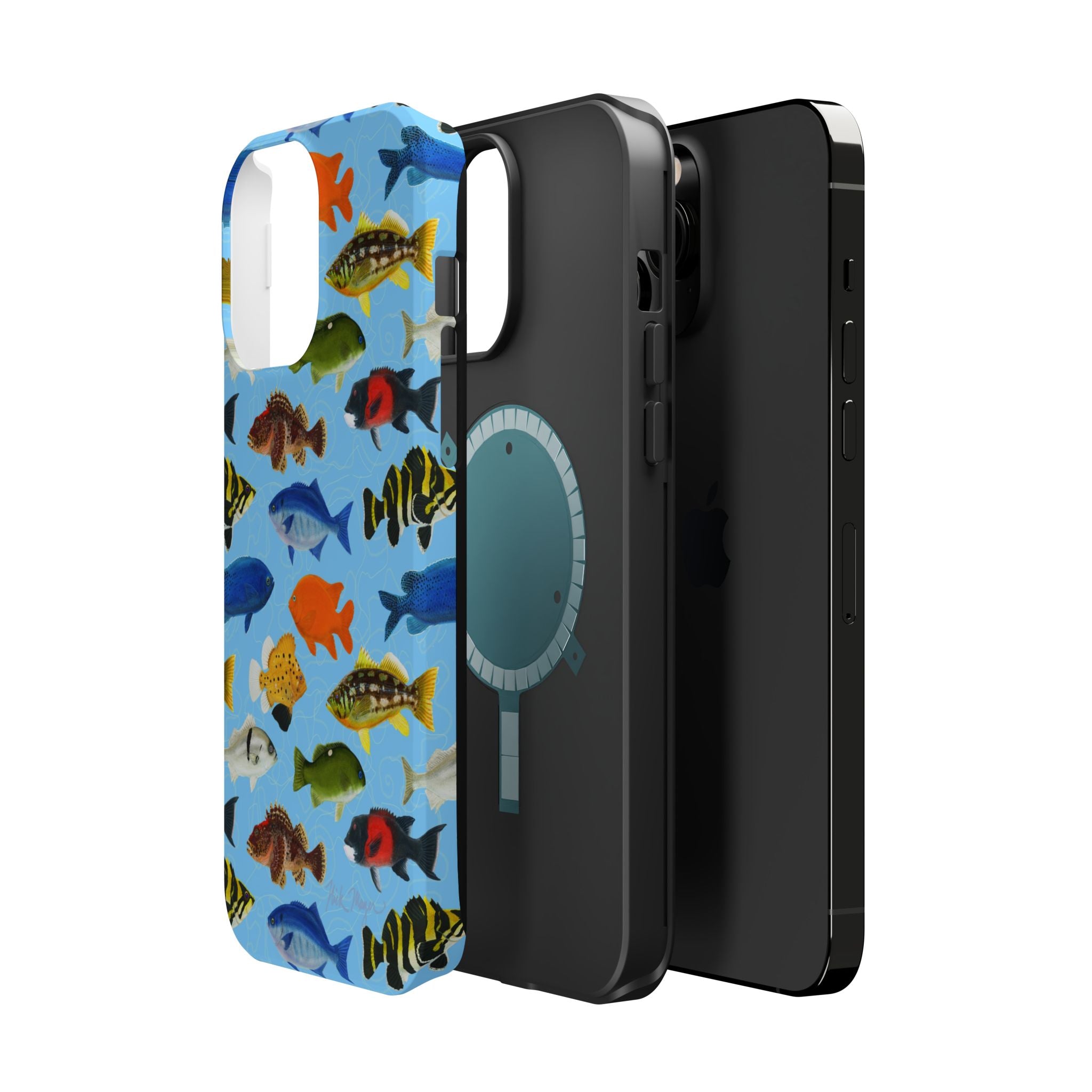 NEW California Fish Blue MagSafe iPhone Case