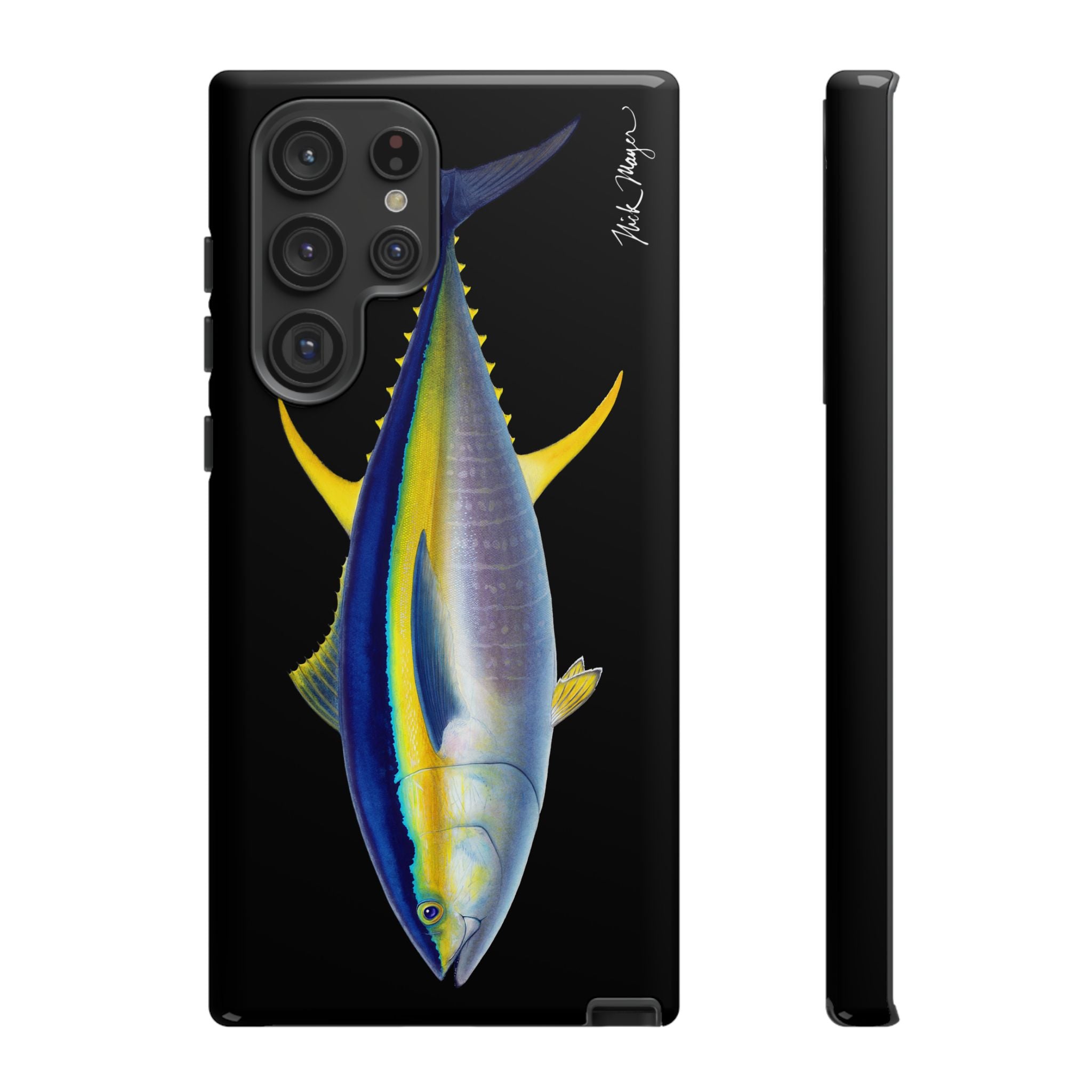 Yellowfin Tuna Black Phone Case (Samsung) Printify