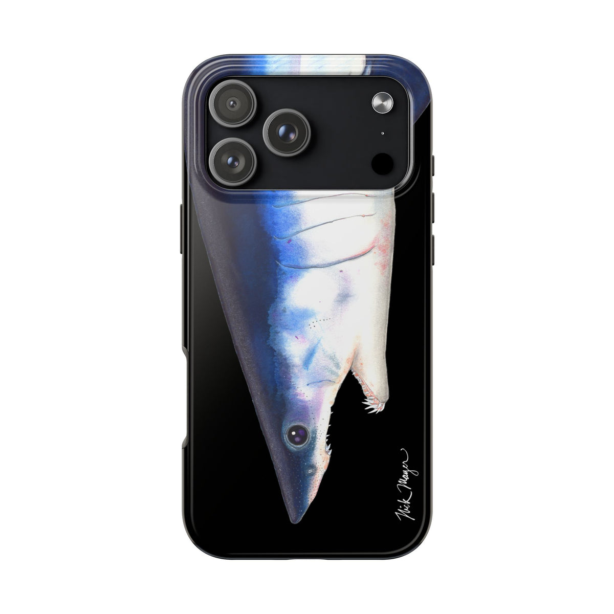 Mako Shark Face Black Case (iPhone) Printify
