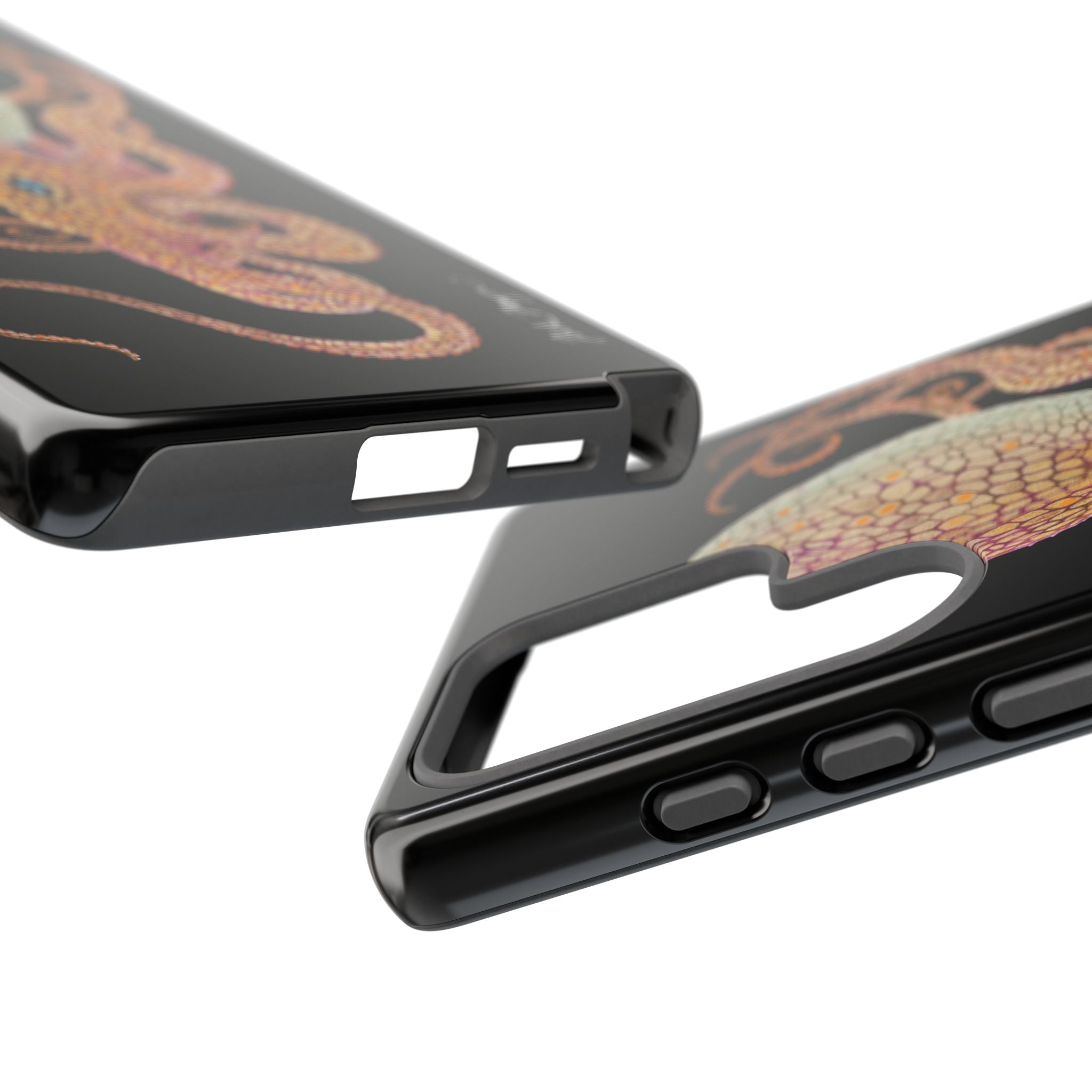 Two Spot Octopus Black Phone Case (Samsung)