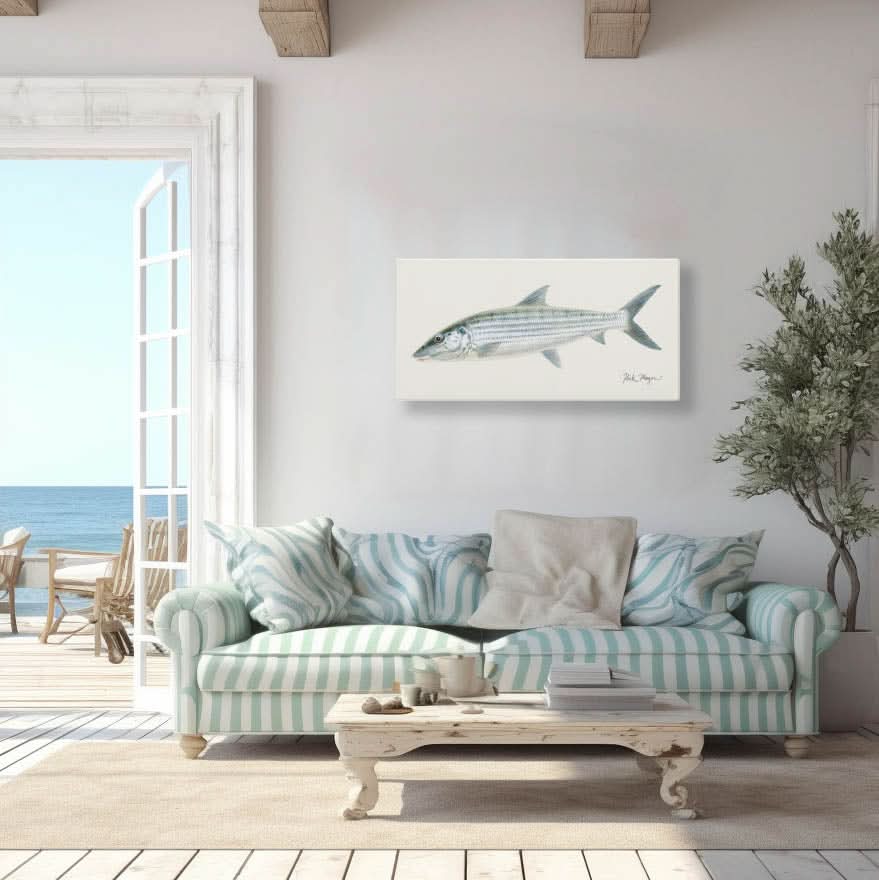 Stunning Bonefish Canvas Print - Gallery-Ready, Long-Lasting Decor