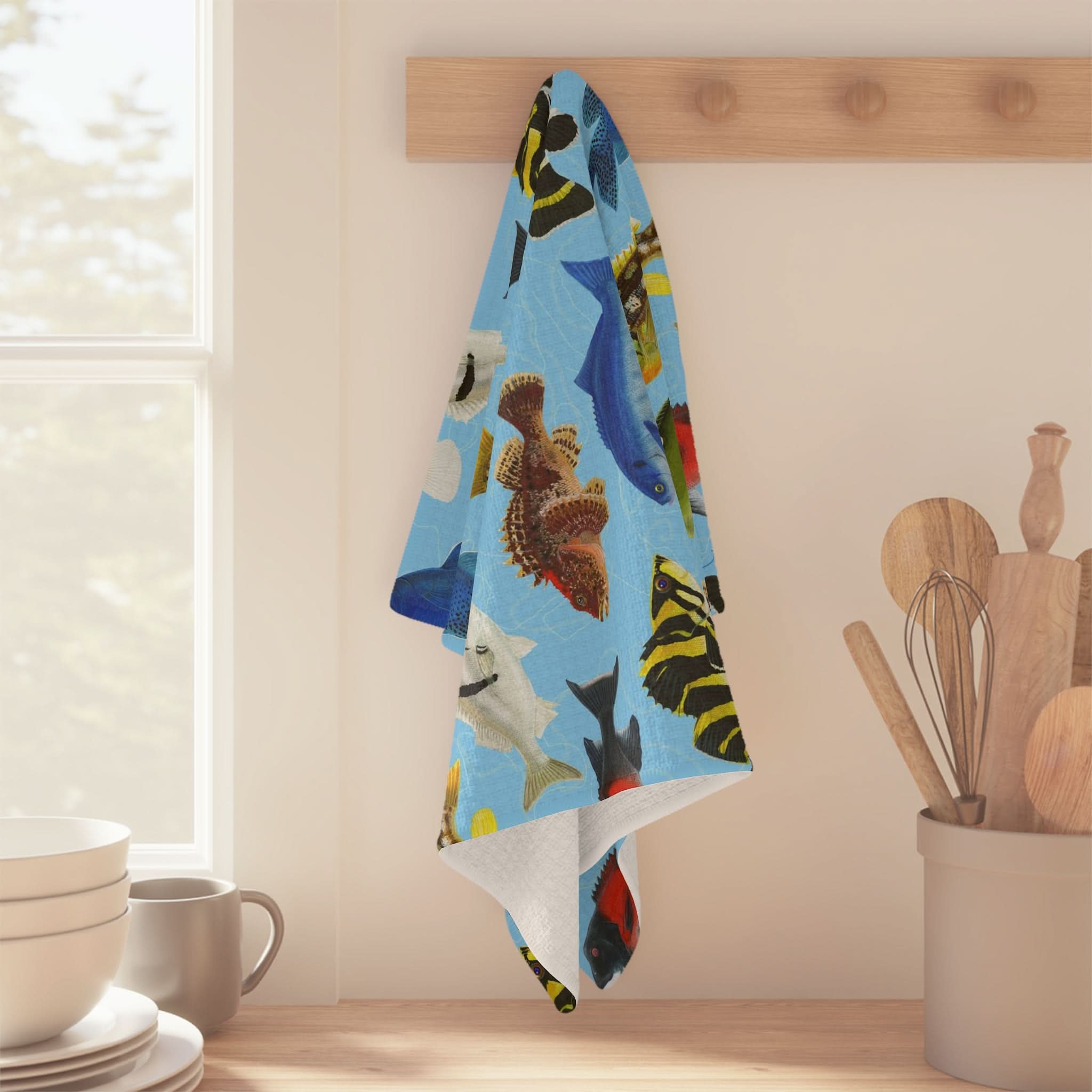 California Fish Soft Kitchen Towel