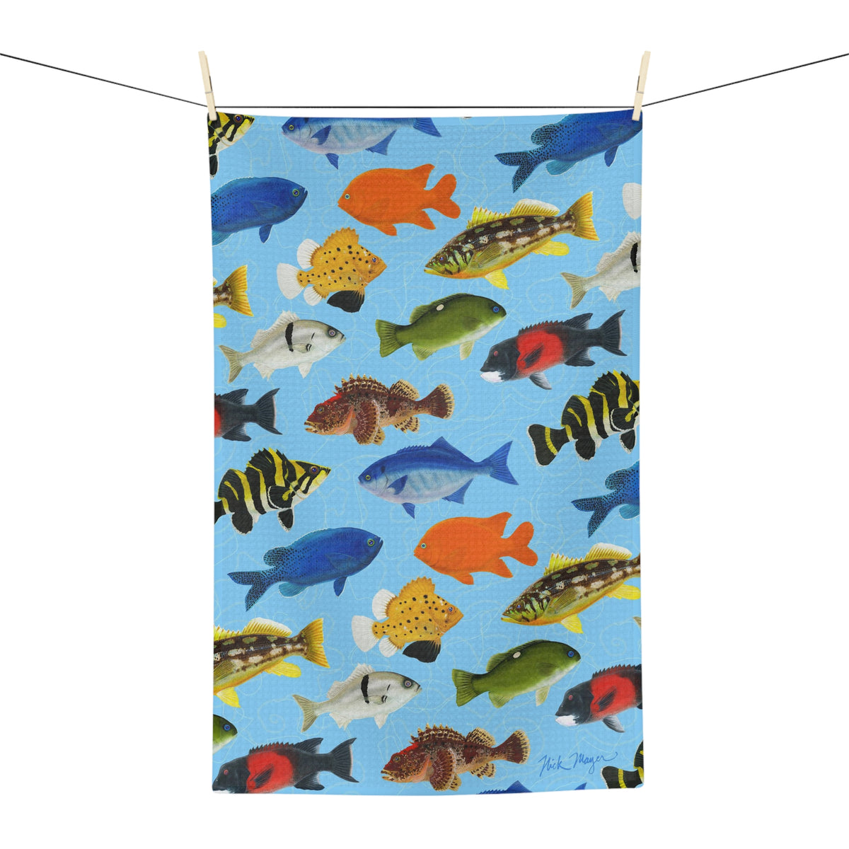 California Fish Soft Kitchen Towel - NEW for Fall 2023!
