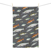 Southern Flats Fish Grey Soft Kitchen Towel - NEW for Fall 2023!