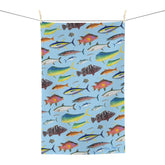 Southern Offshore Fish Blue Soft Kitchen Towel